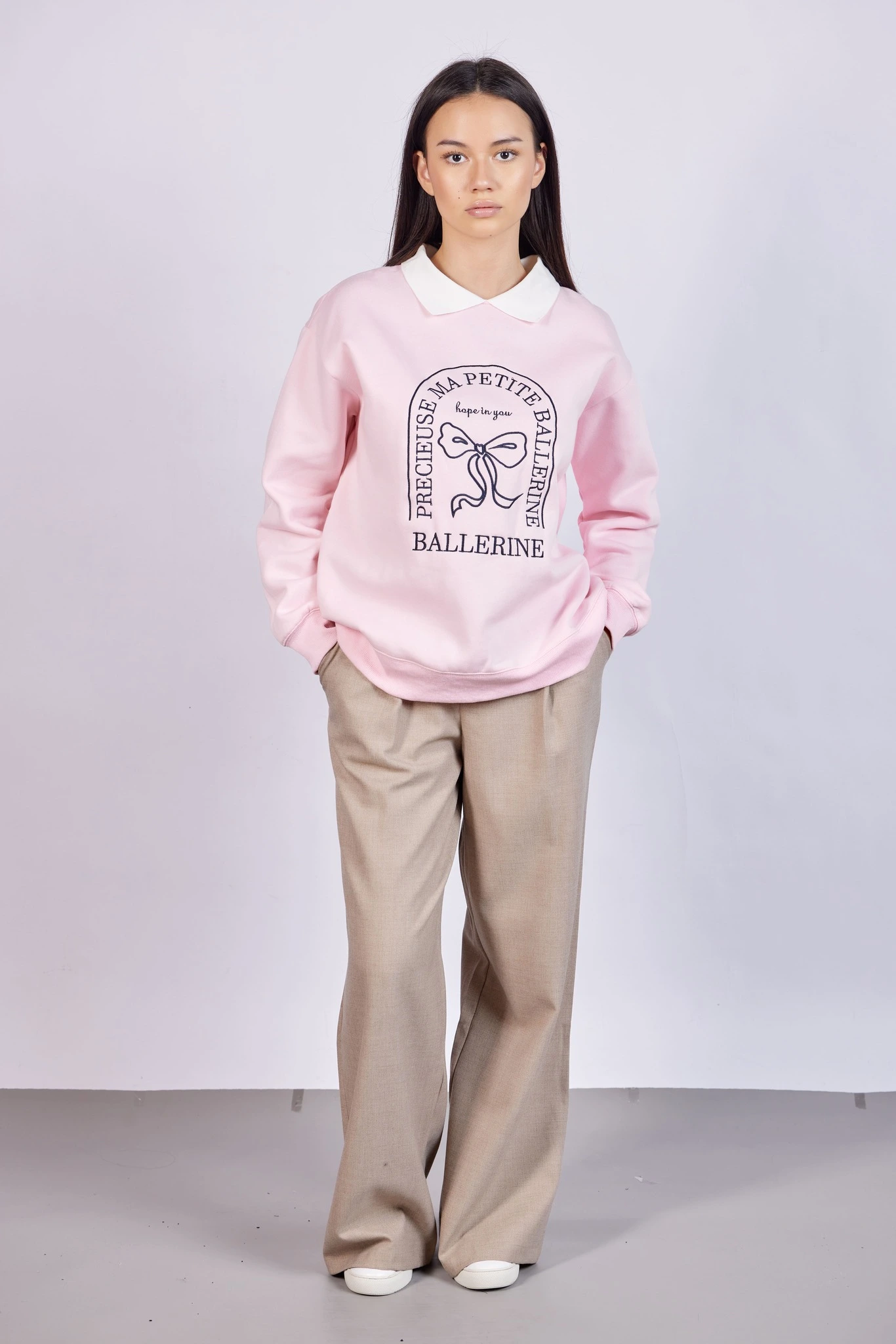 Брюки бежевый для женщин 43187-15 71