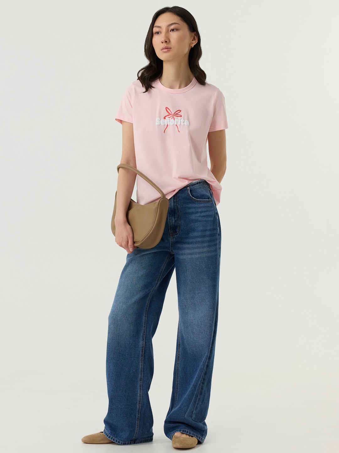 Футболка розовый для женщин 48245-17 67