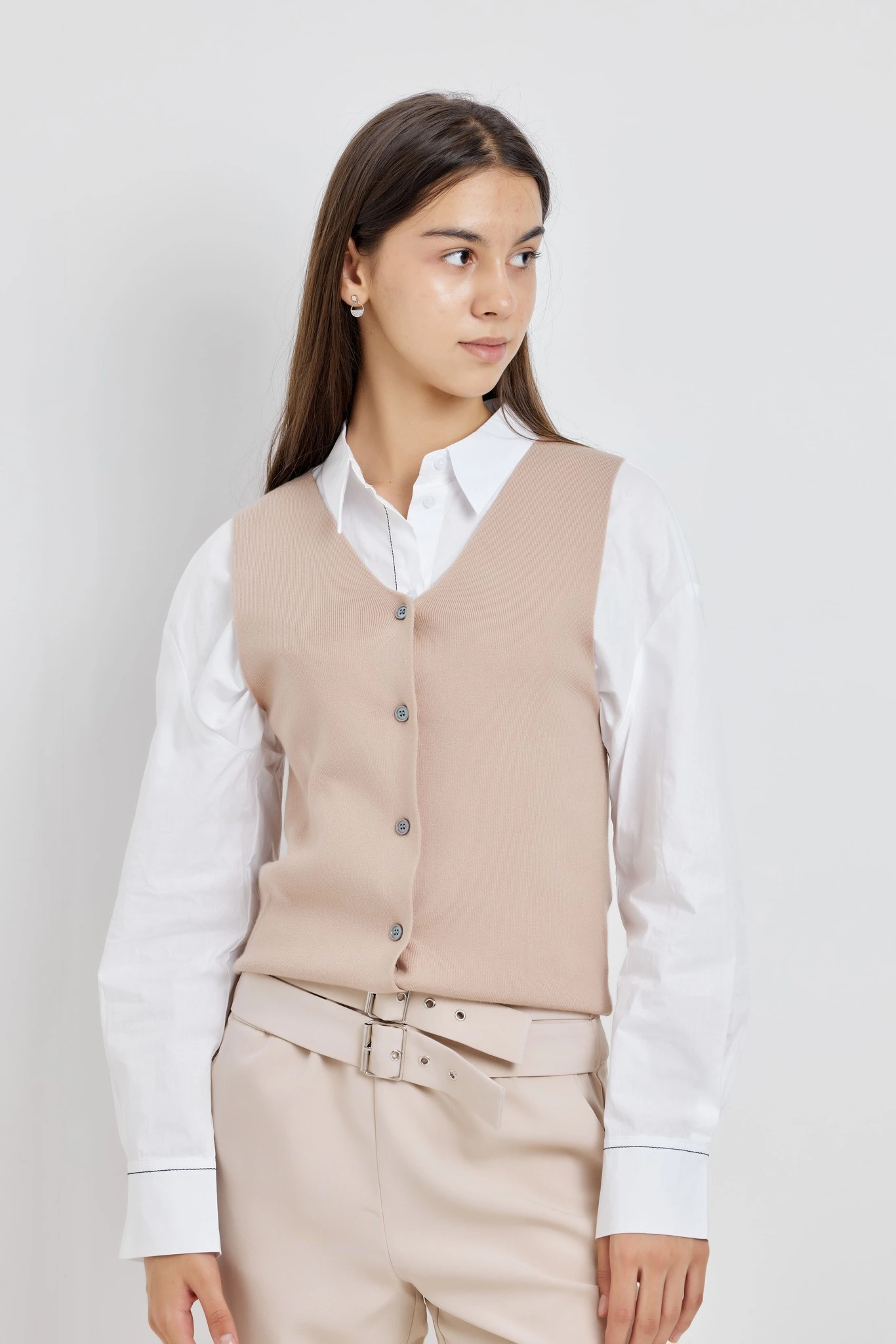 Жилетка бежевый для женщин 42267-15 68