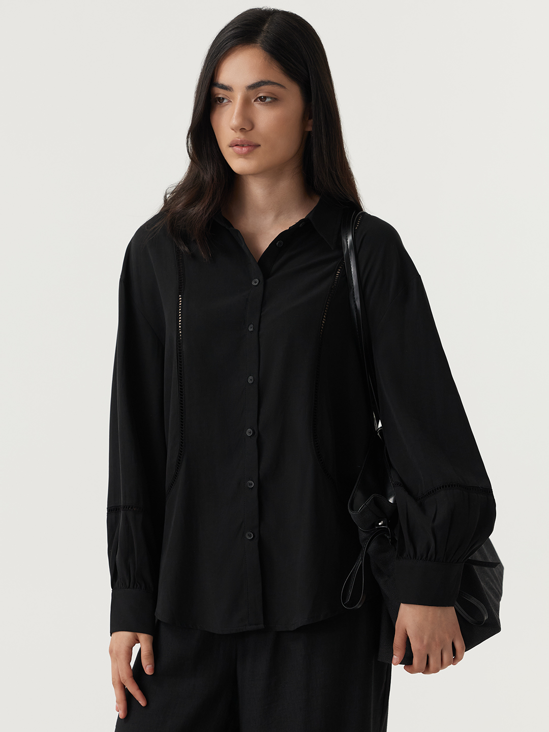 Рубашка черный для женщин 48218-1 66