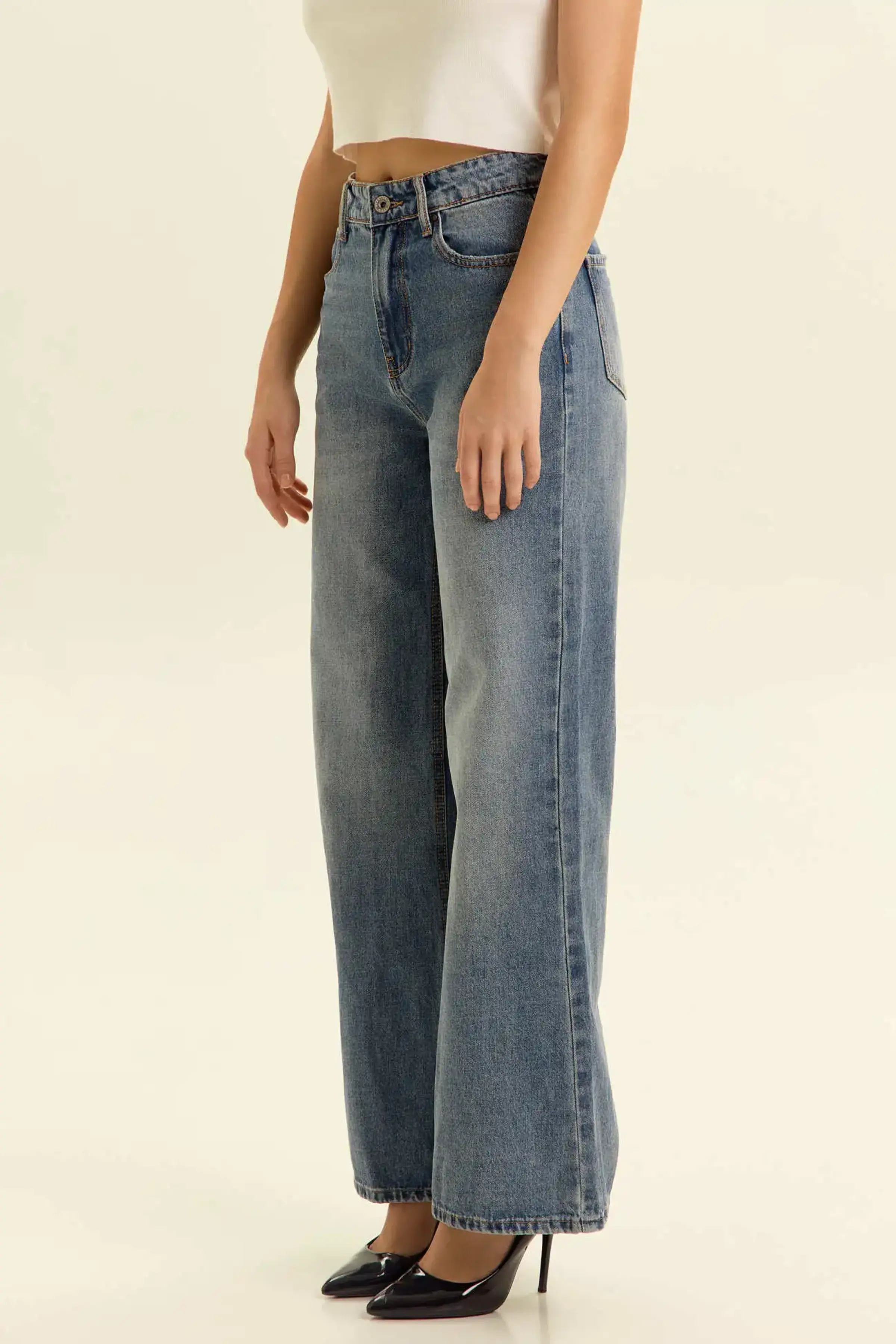 Джинсы голубой для женщин 46855-10 74