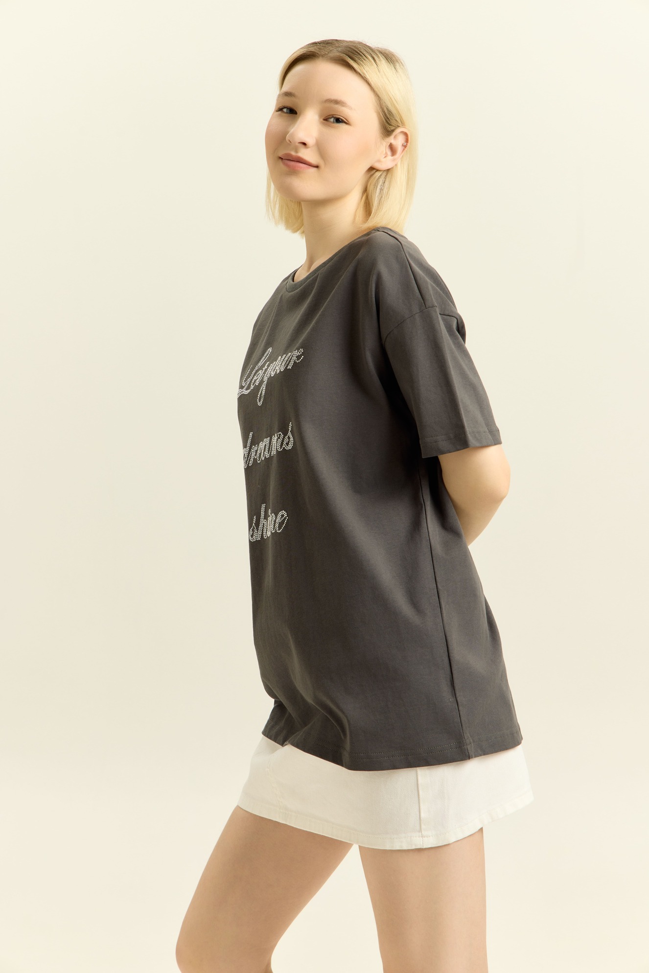 Футболка серый для женщин 41200-61 67