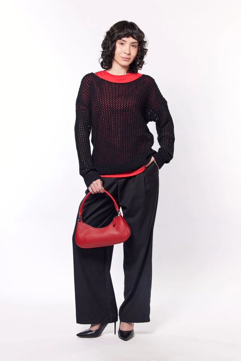 Джемпер черный для женщин 44240-1 60