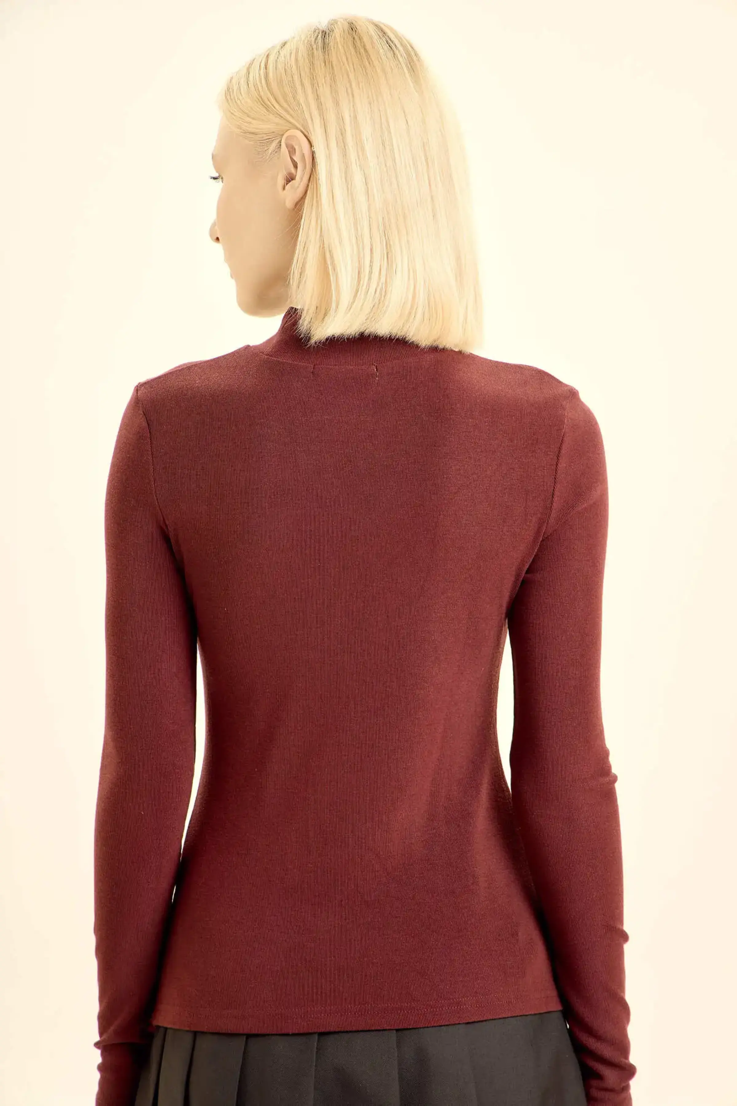 Лонгслив бордовый для женщин 46122-67 59