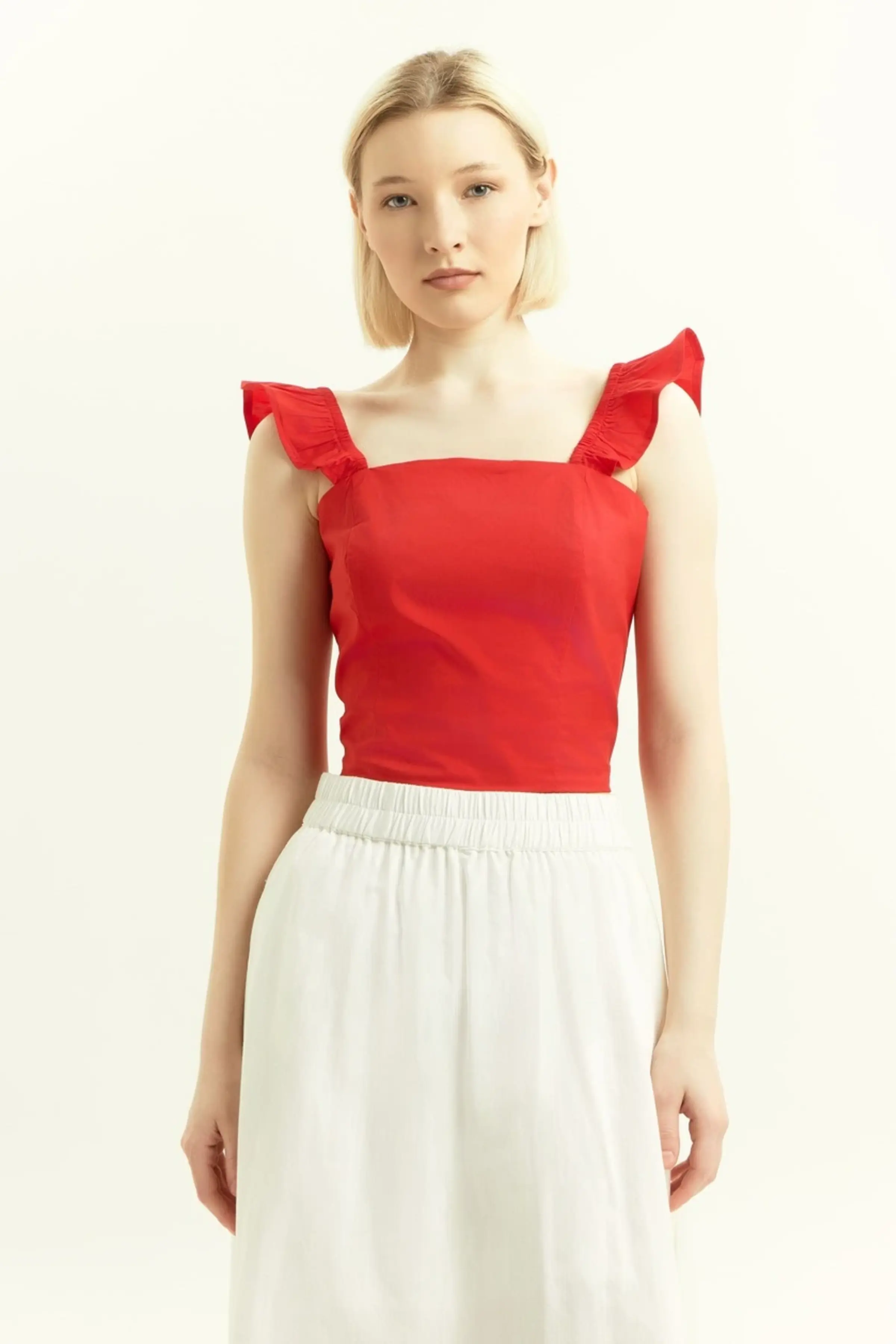 Топ красный для женщин 45185-7 46