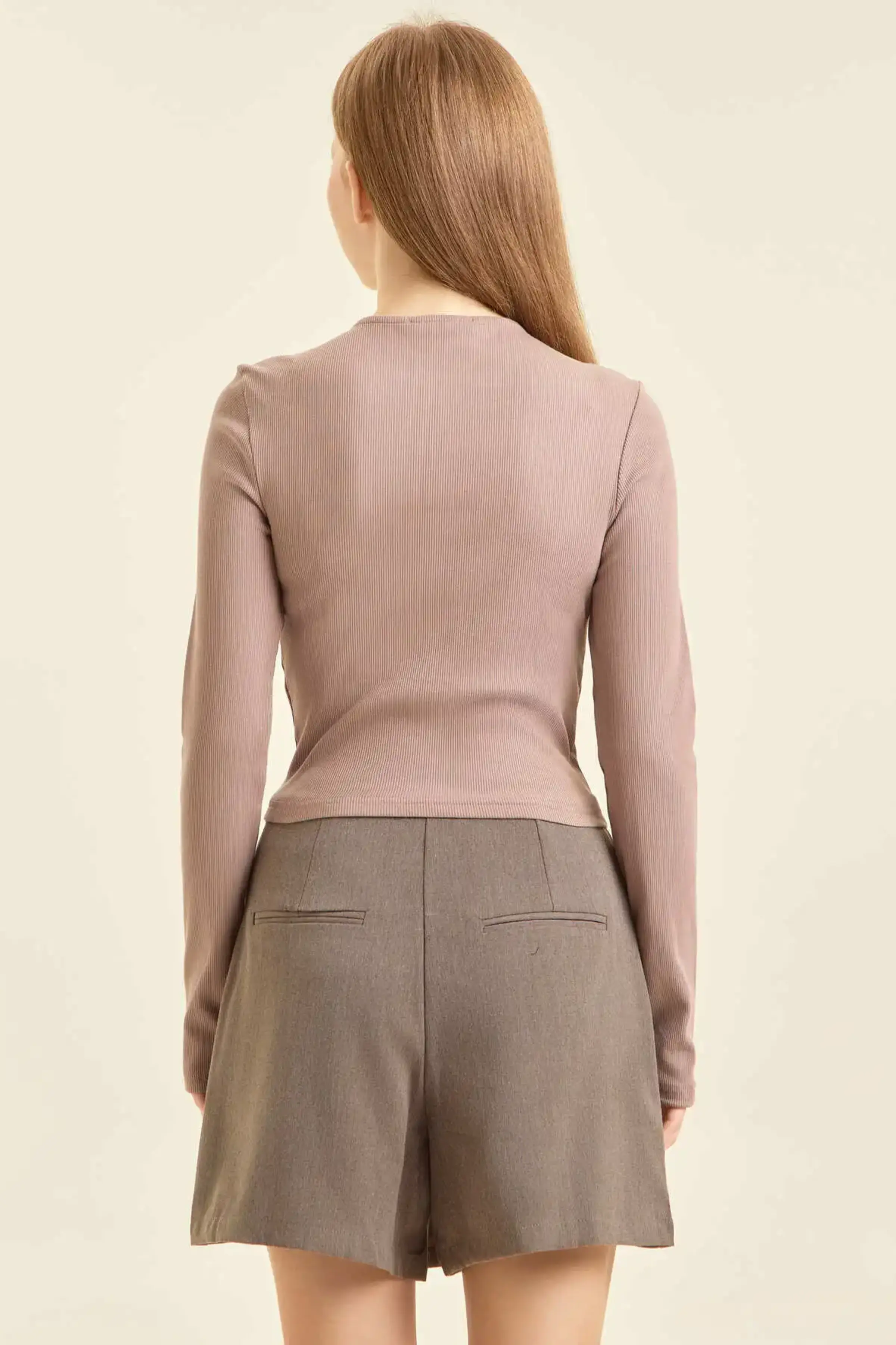 Лонгслив бежевый для женщин 47152-15 59