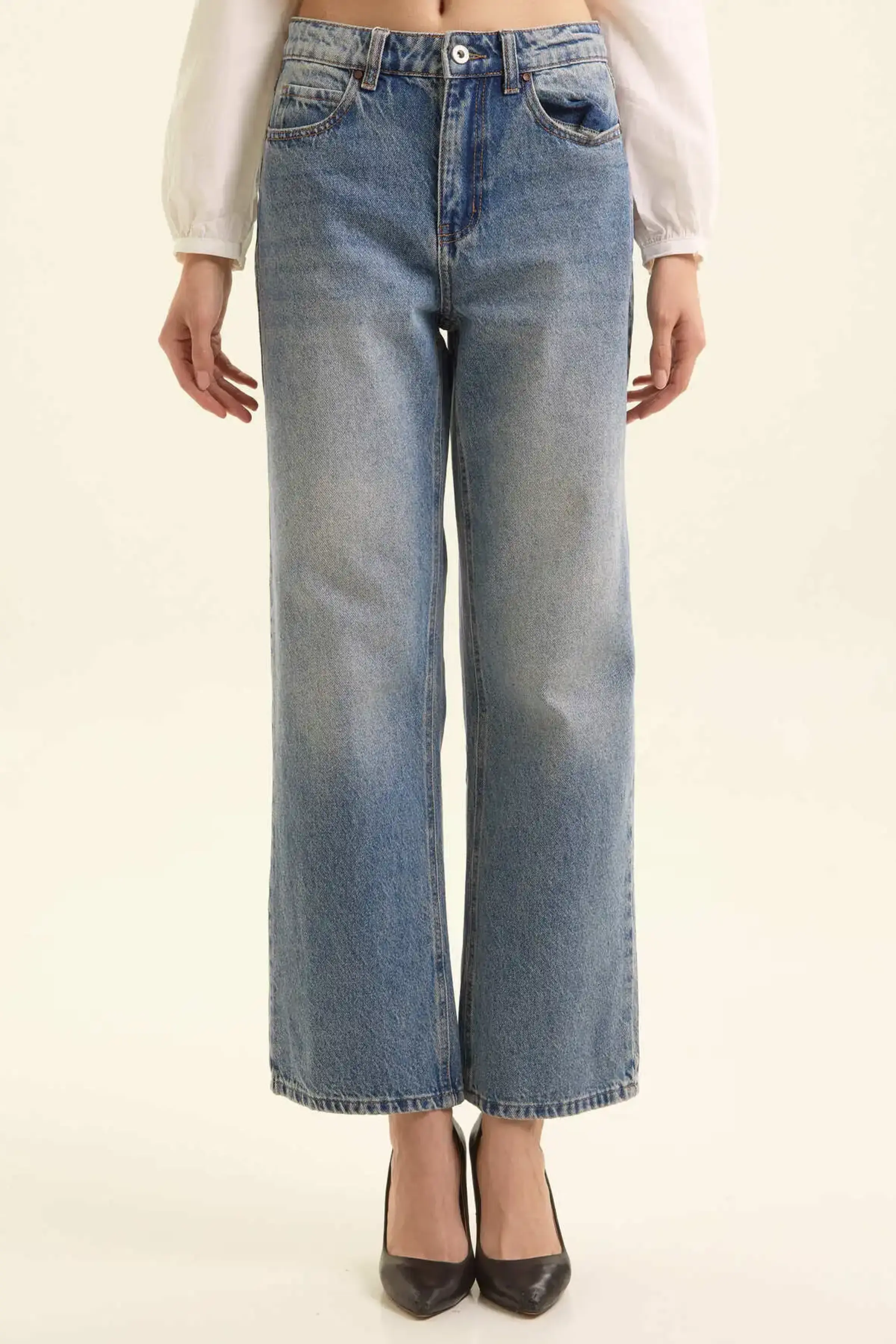 Джинсы голубой для женщин 47214-10 74