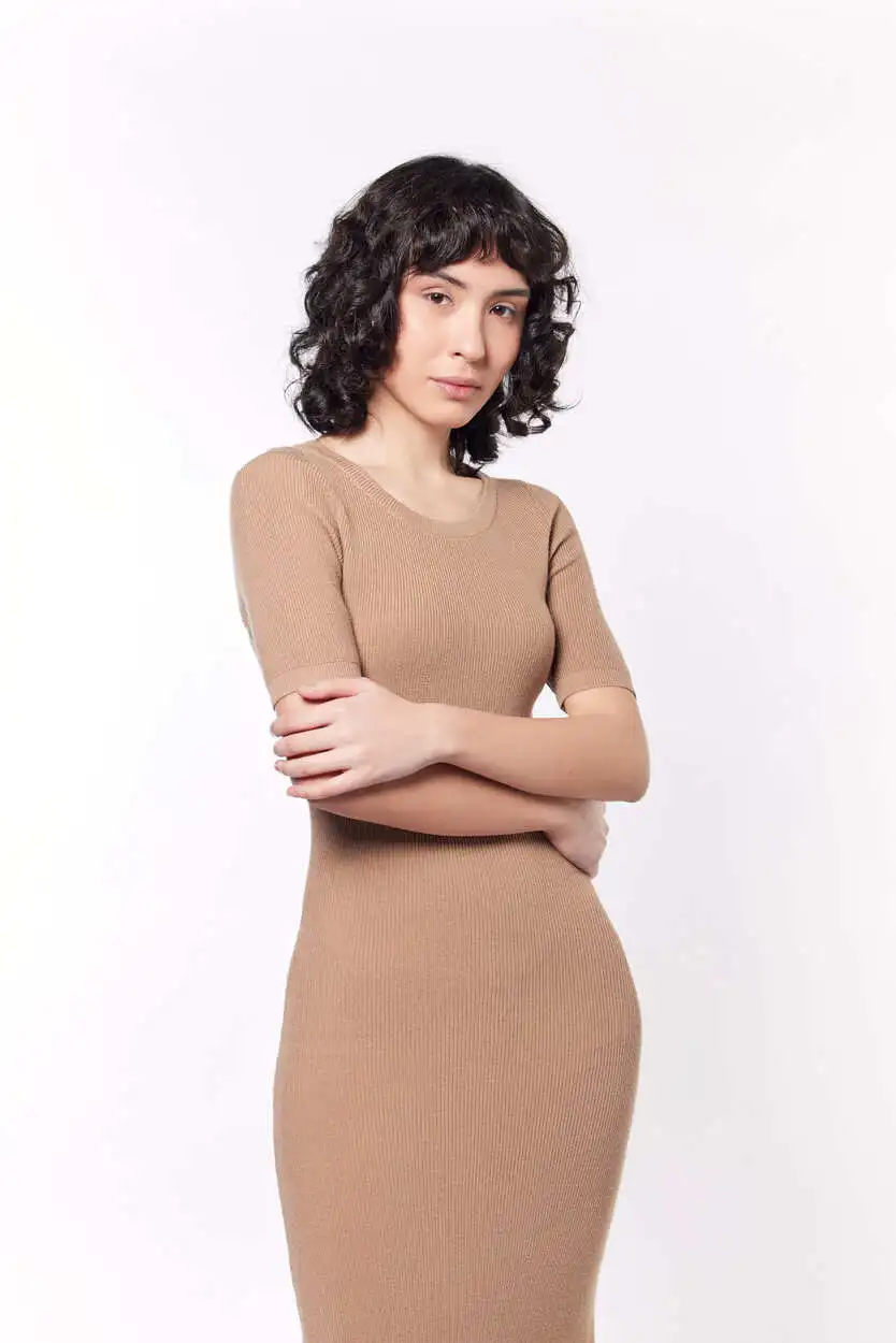 Платье бежевый для женщин 44206-15 54