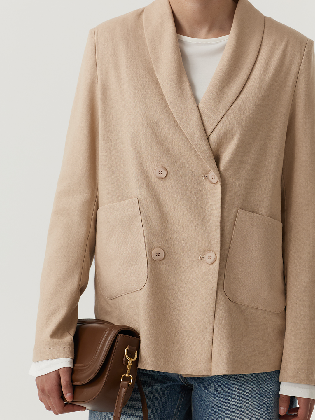 Жакет бежевый для женщин 48283-15 64