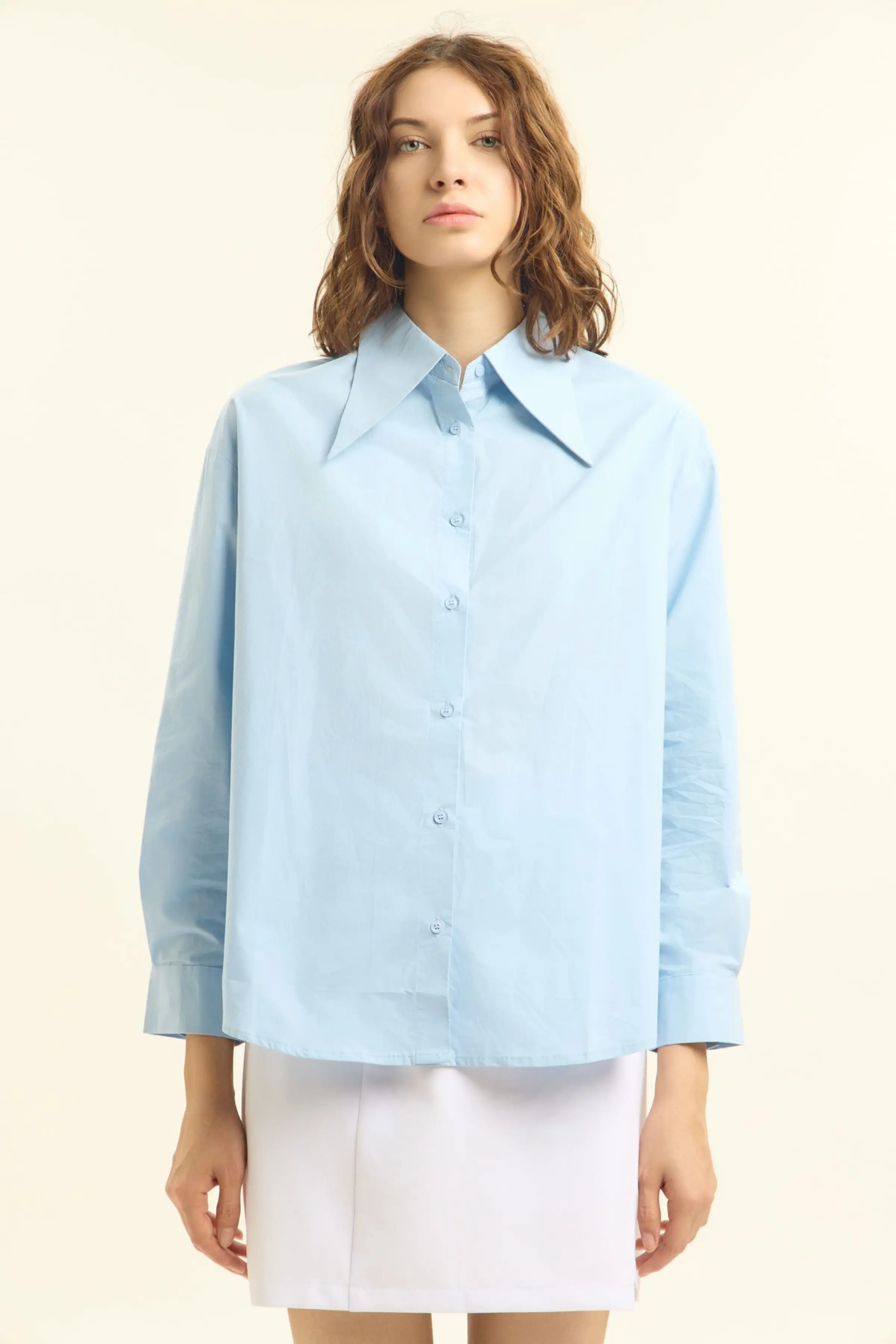 Рубашка голубой для женщин 45316-10 66