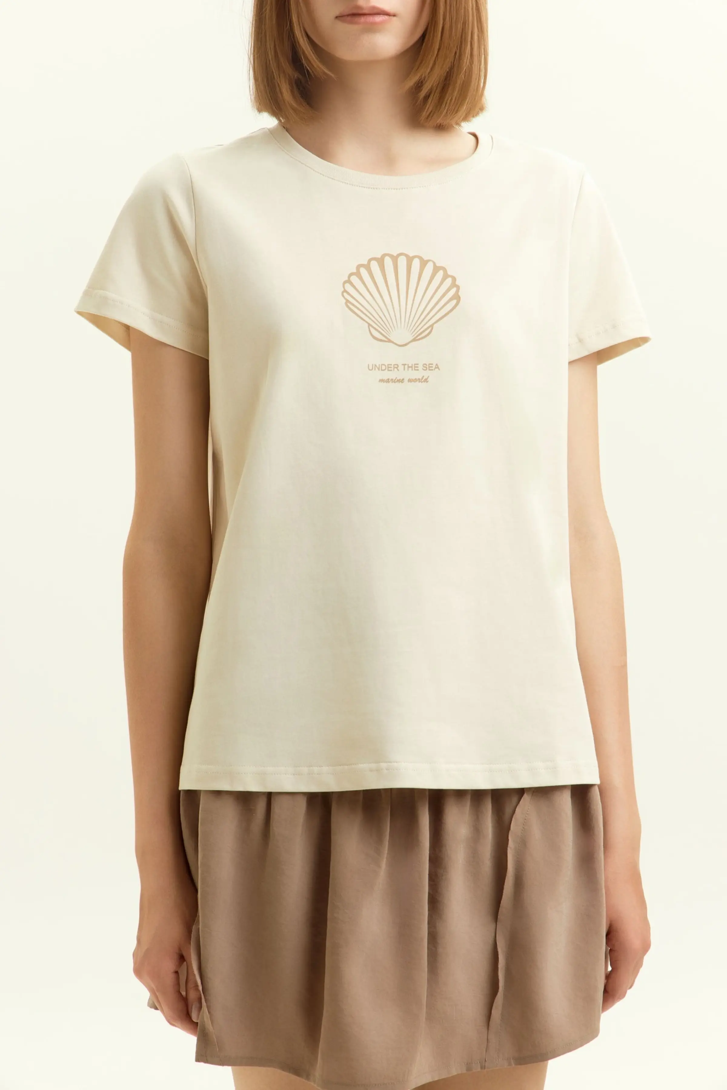 Футболка бежевый для женщин 45162-15 67