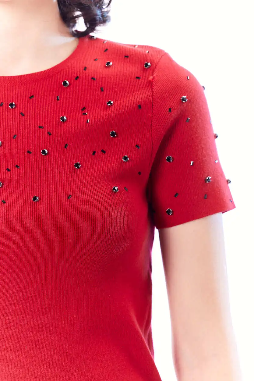 Джемпер красный для женщин 44185-7 60