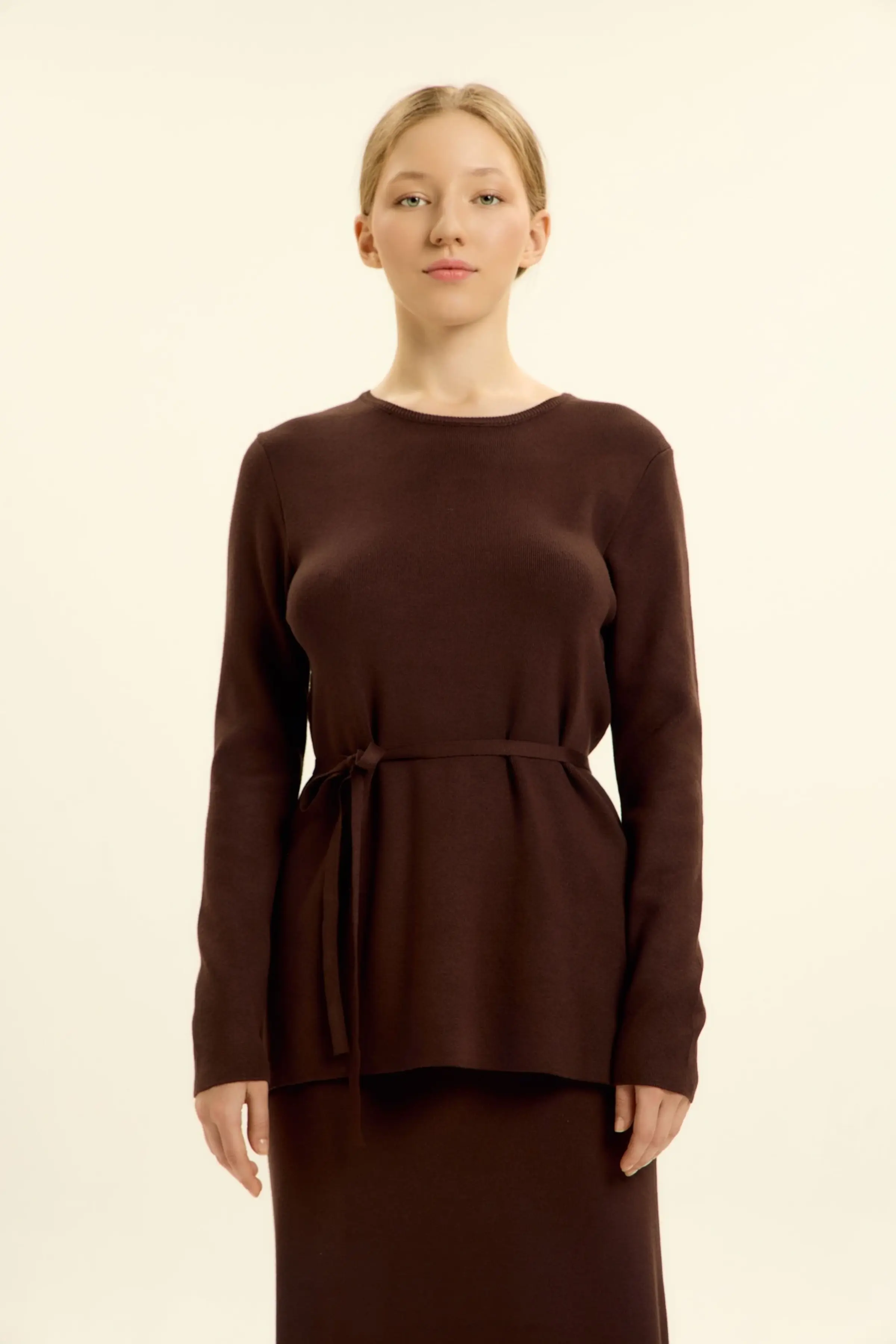 Джемпер коричневый для женщин 46208-13 60