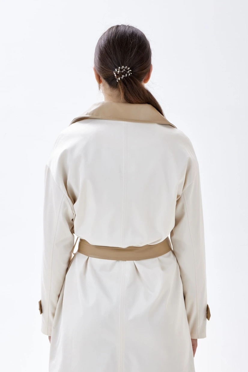 Плащ бежевый для женщин 353/521/38278-15 49