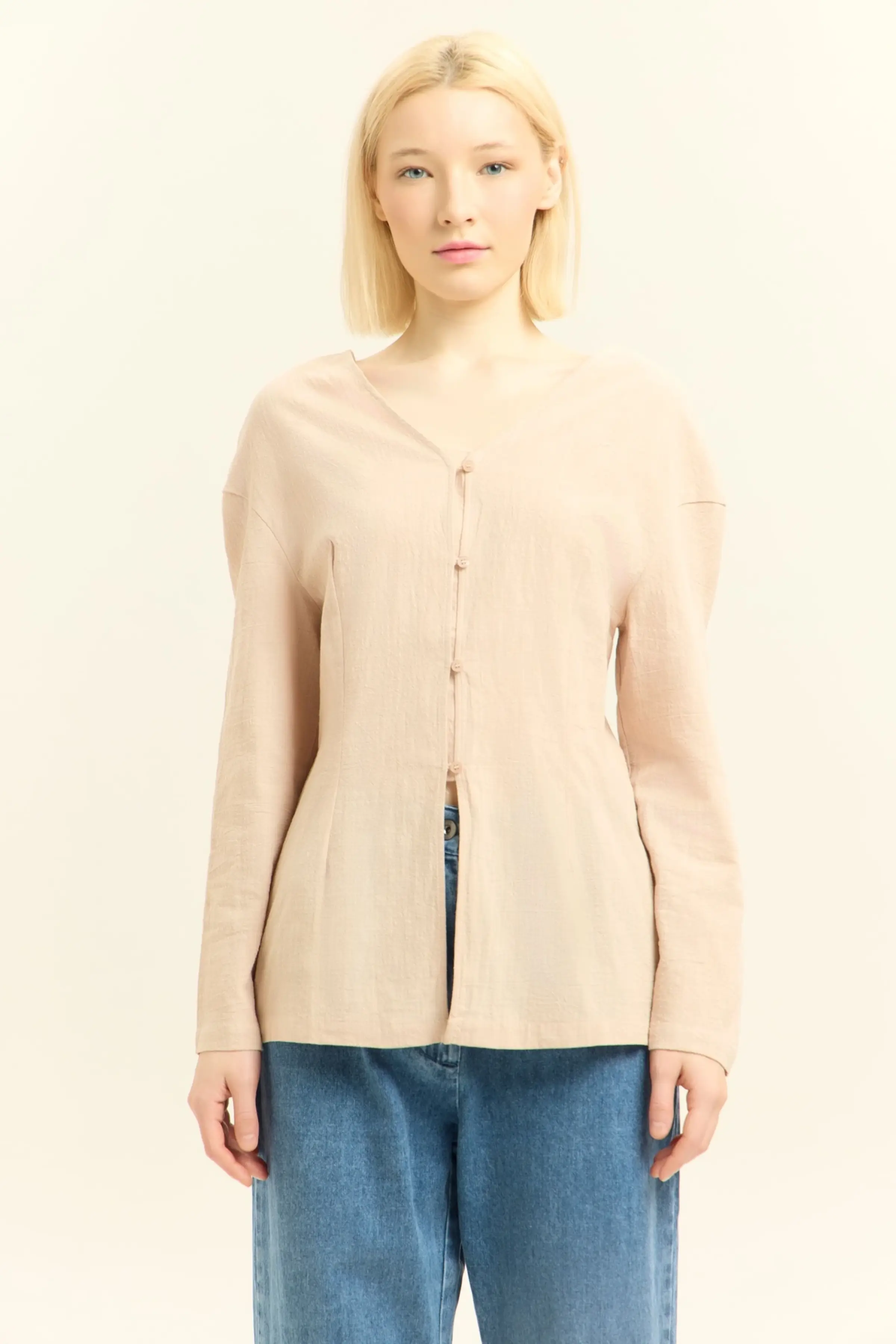 Блузка бежевый для женщин 45249-15 28