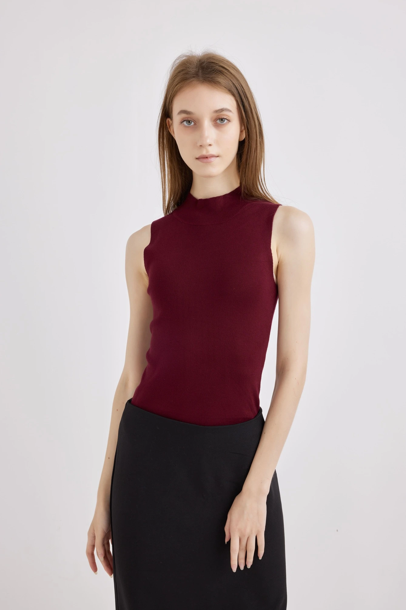 Топ бордовый для женщин 42102-67 46