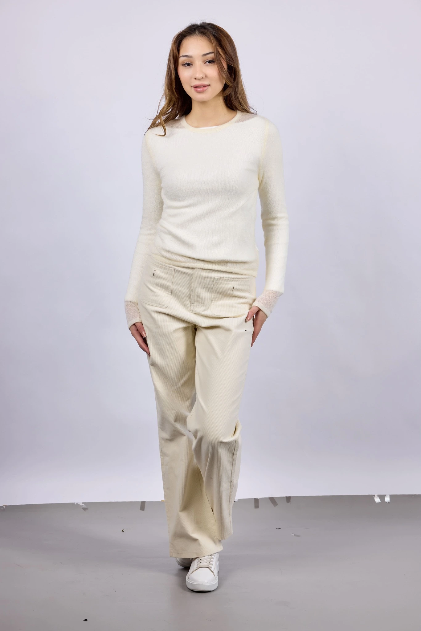 Джемпер белый для женщин 43148-4 60