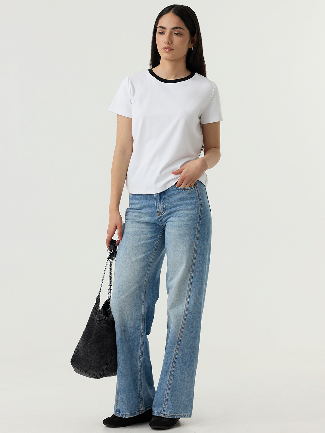 Футболка черный для женщин 48272-1 67