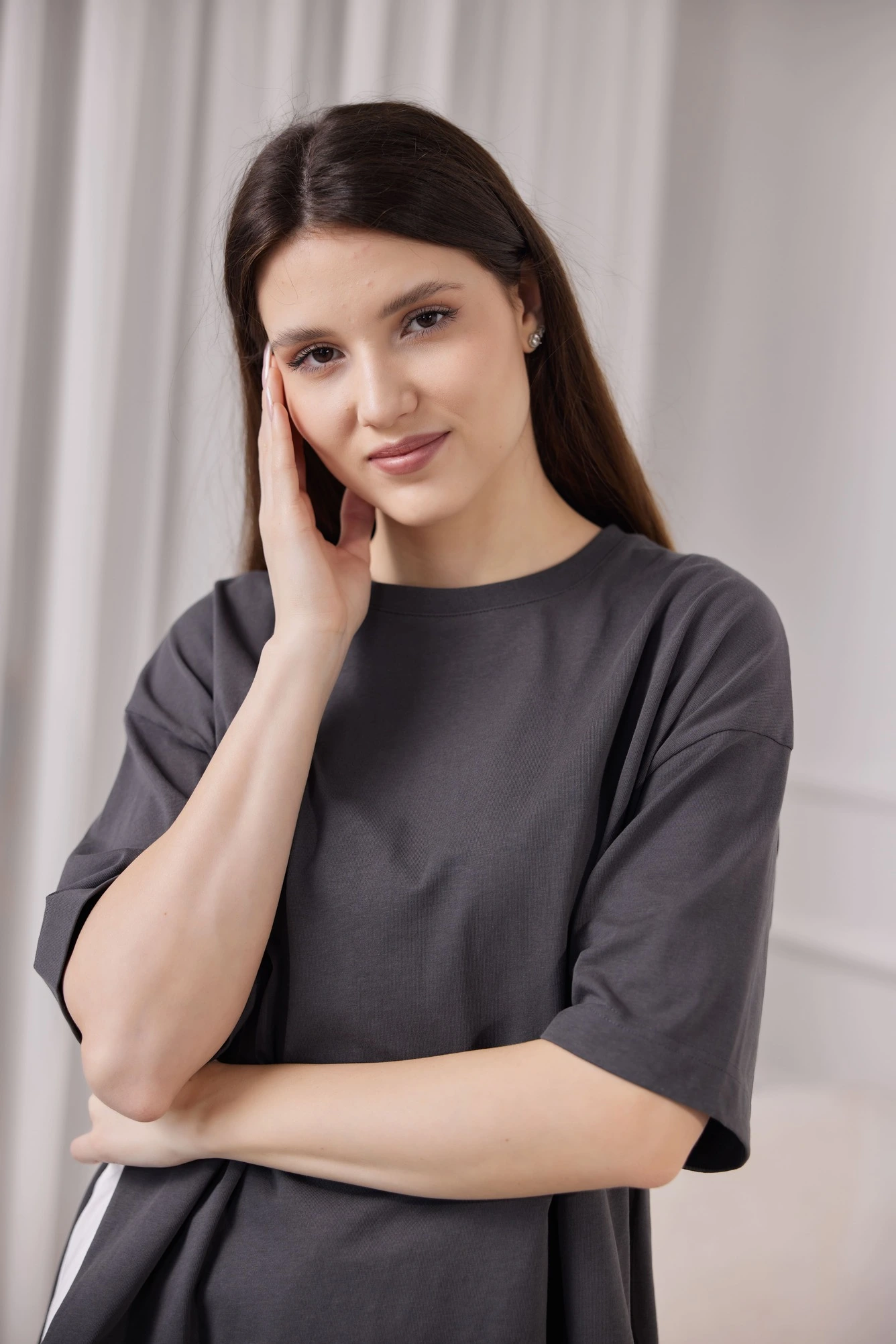 Футболка серый для женщин 41281-61 67