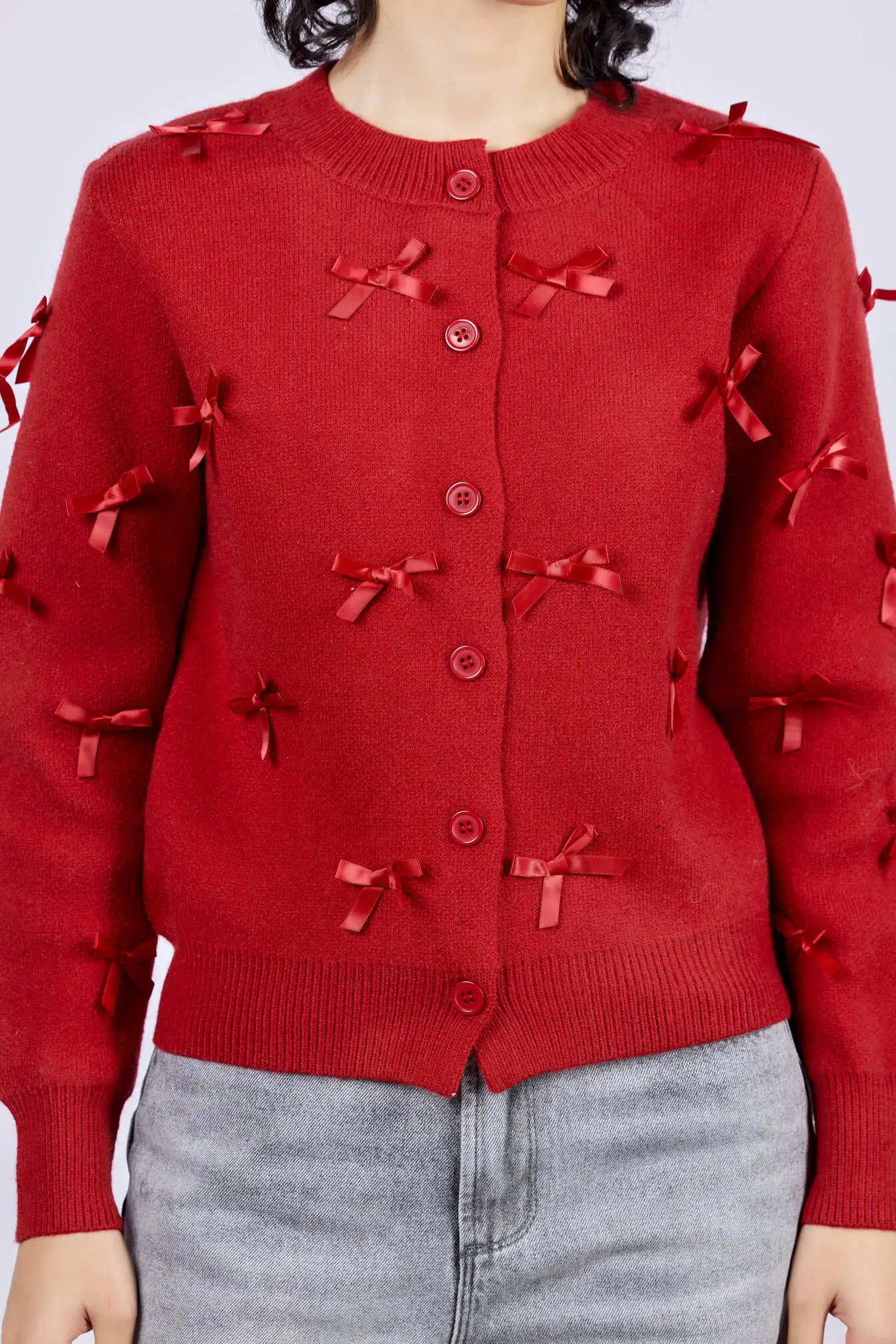 Кардиган красный для женщин 43202-7 50