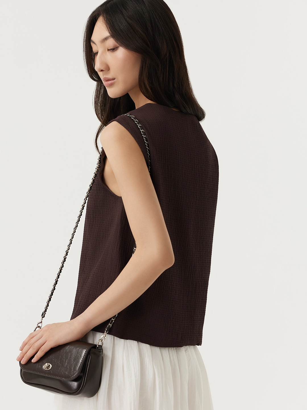 Жилетка коричневый для женщин 48149-13 68