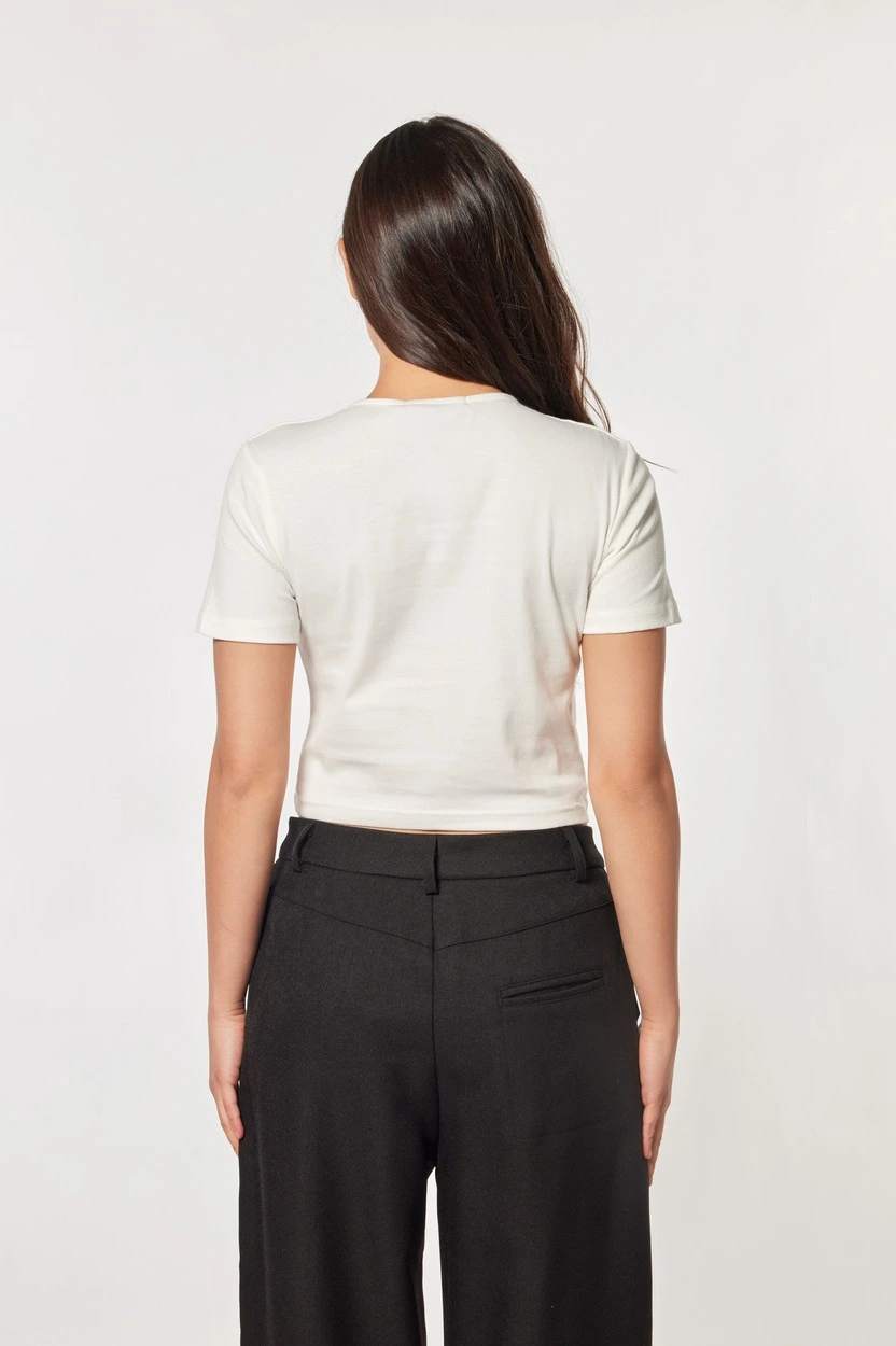 Топ белый для женщин 44218-4 46