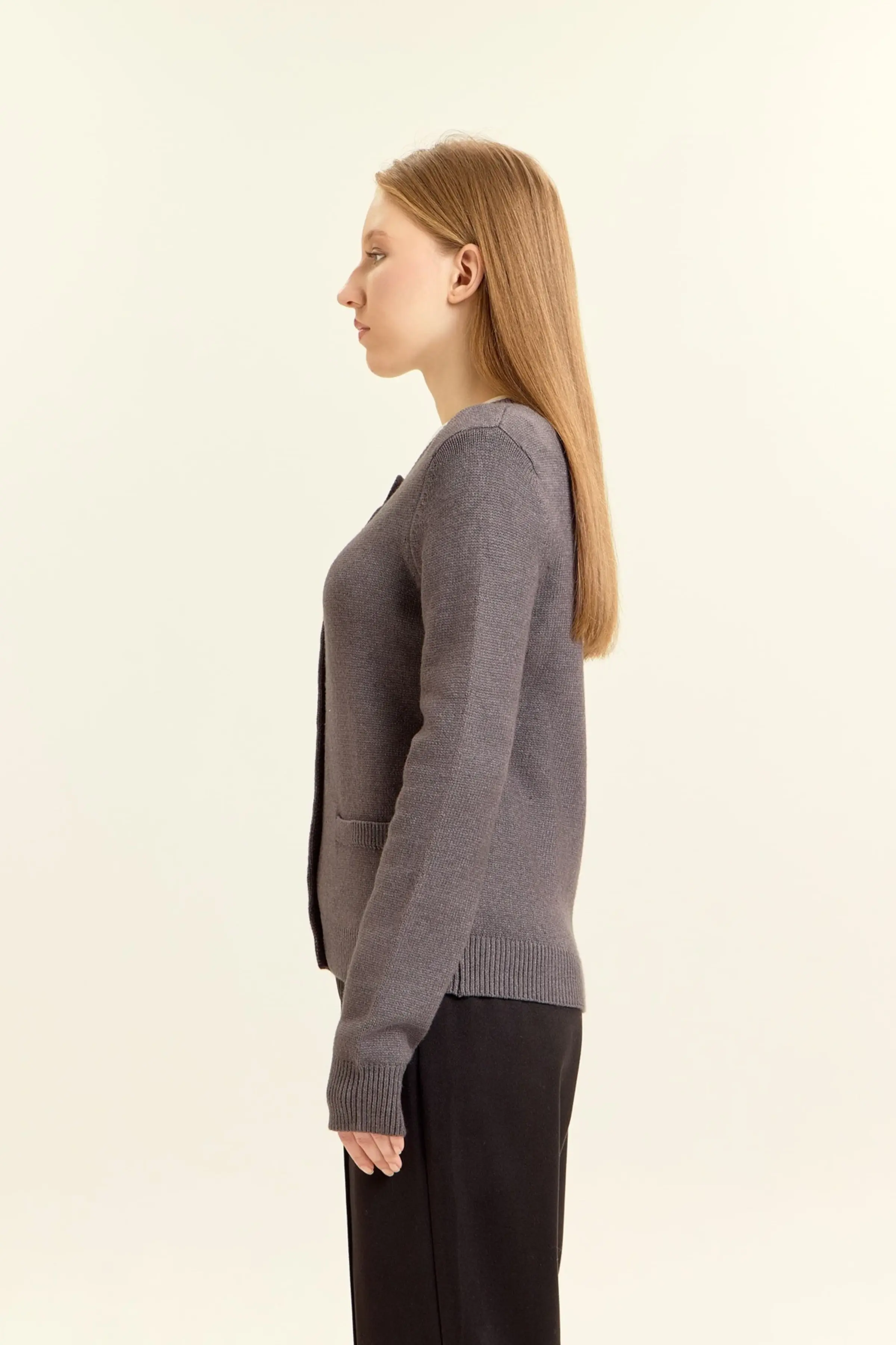 Кардиган темно-серый для женщин 47140-12 50