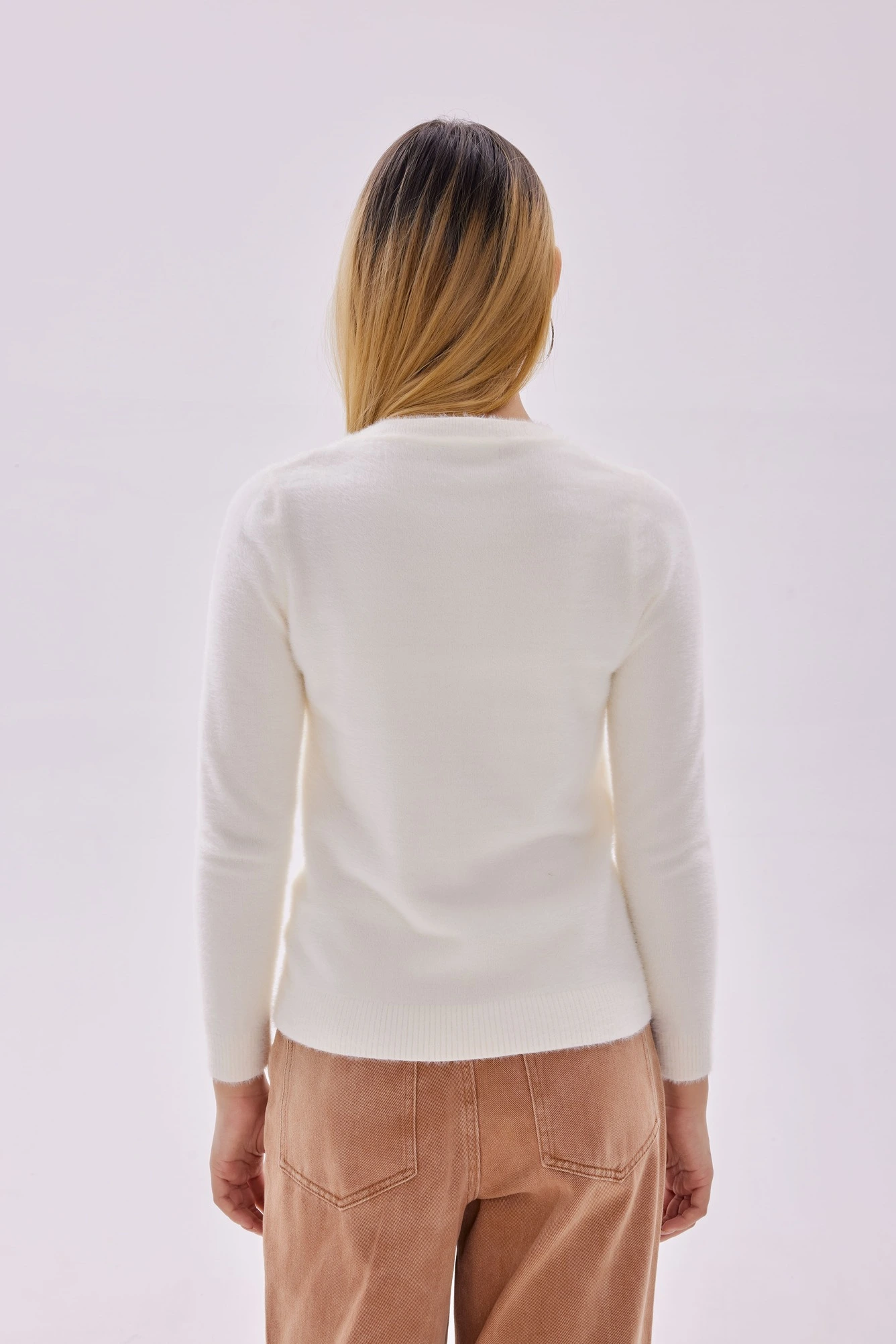 Джемпер белый для женщин 40345-4 60