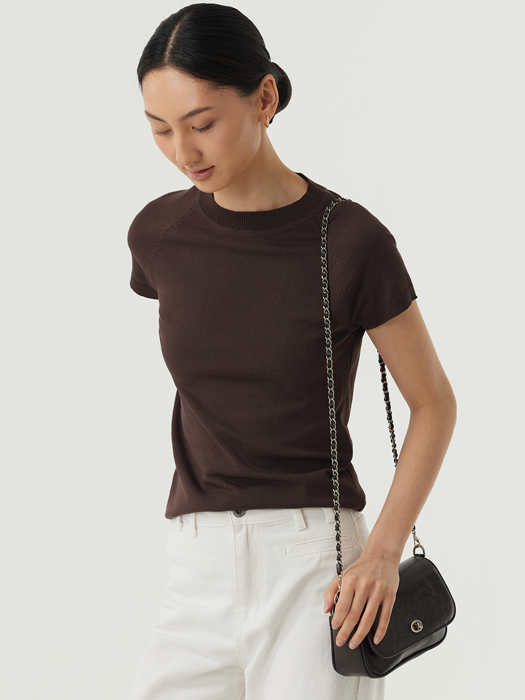 Джемпер коричневый для женщин 48140-13 60