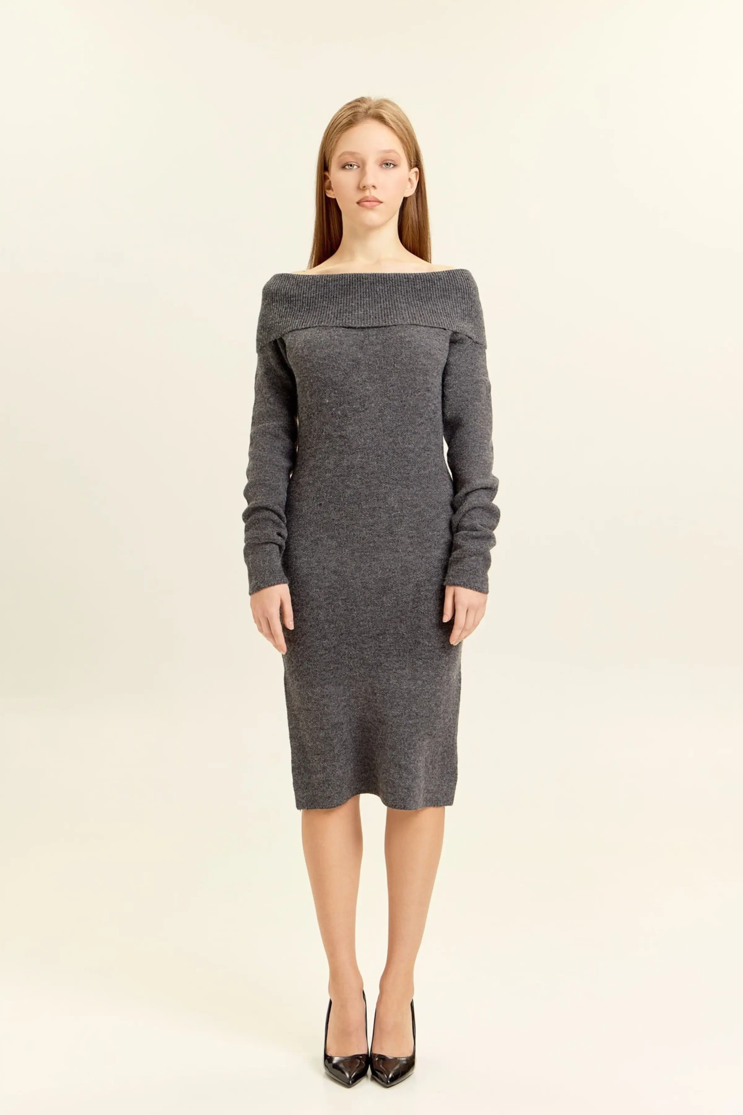 Платье темно-серый для женщин 47144-12 54