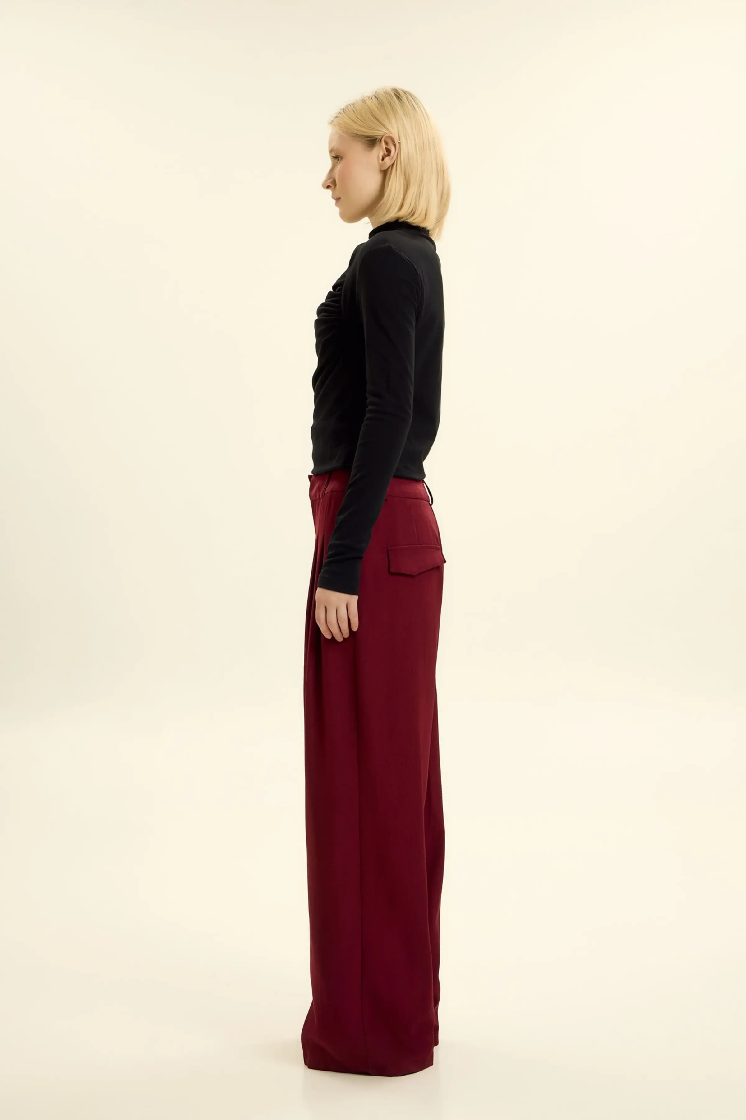 Брюки бордовый для женщин 46221-67 71