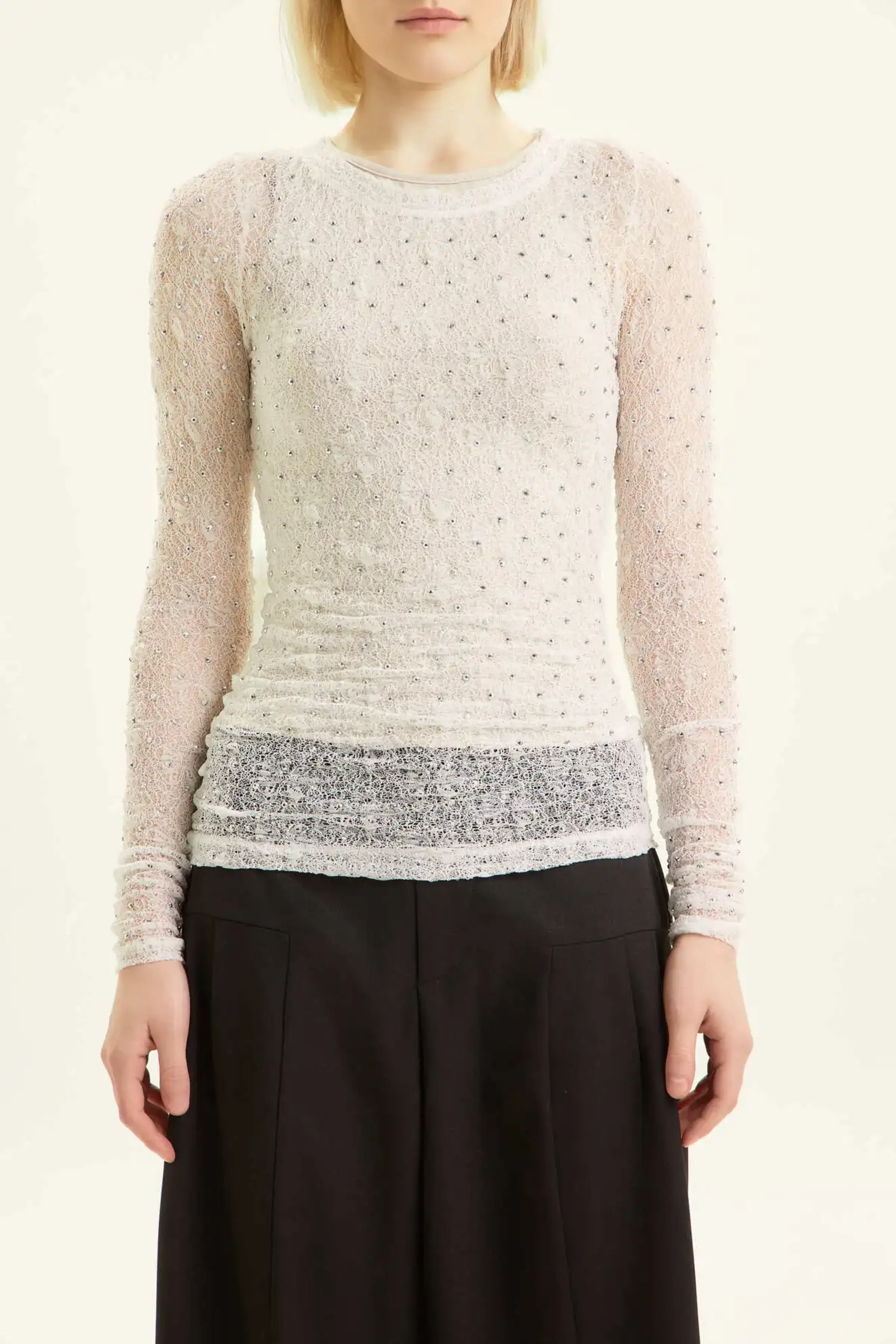 Лонгслив белый для женщин 44204-4 59