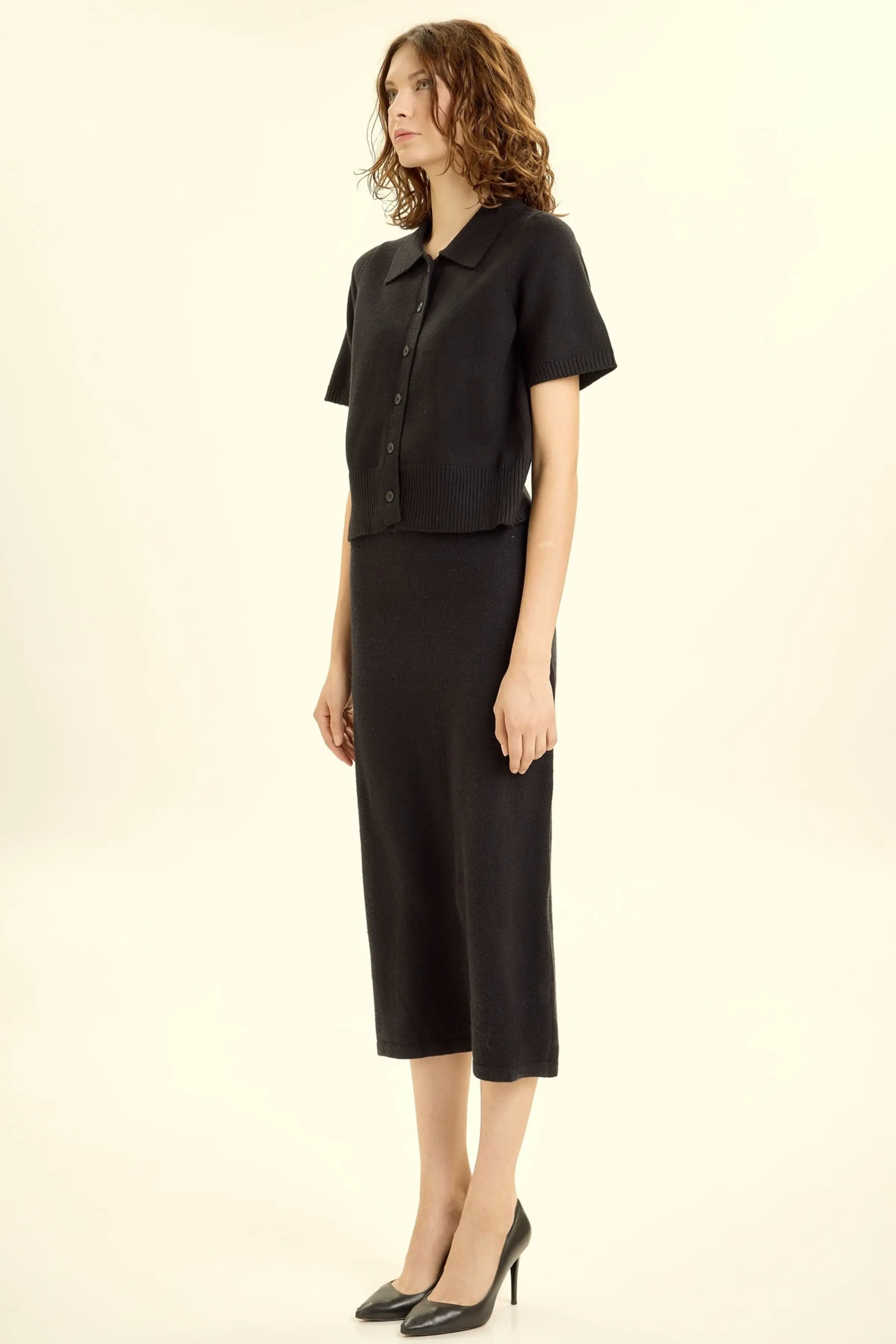 Кардиган черный для женщин 46153-1 50