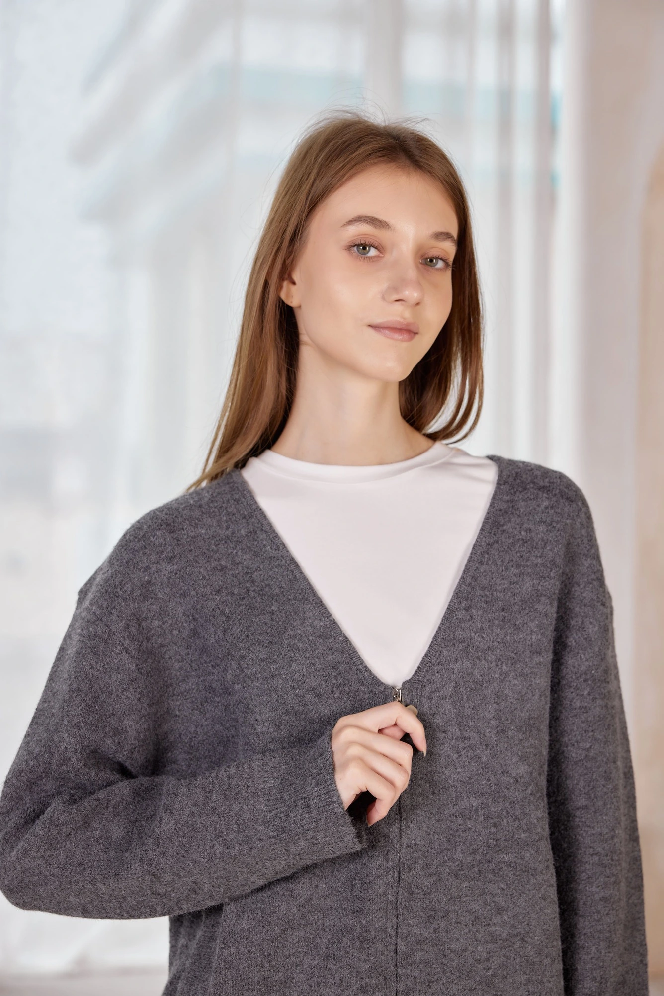 Кардиган серый для женщин 42101-61 50