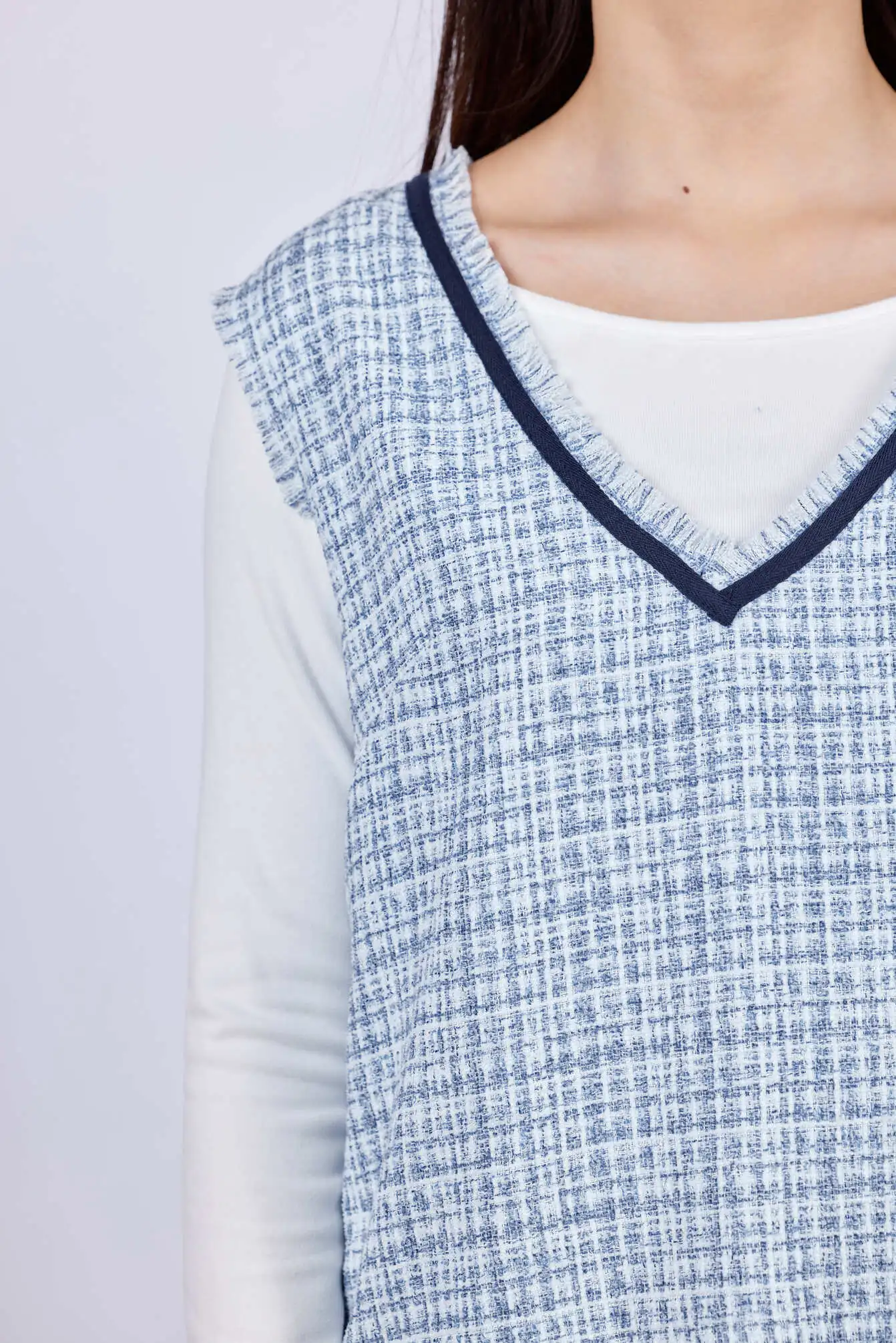 Жилетка голубой для женщин 43219-10 68