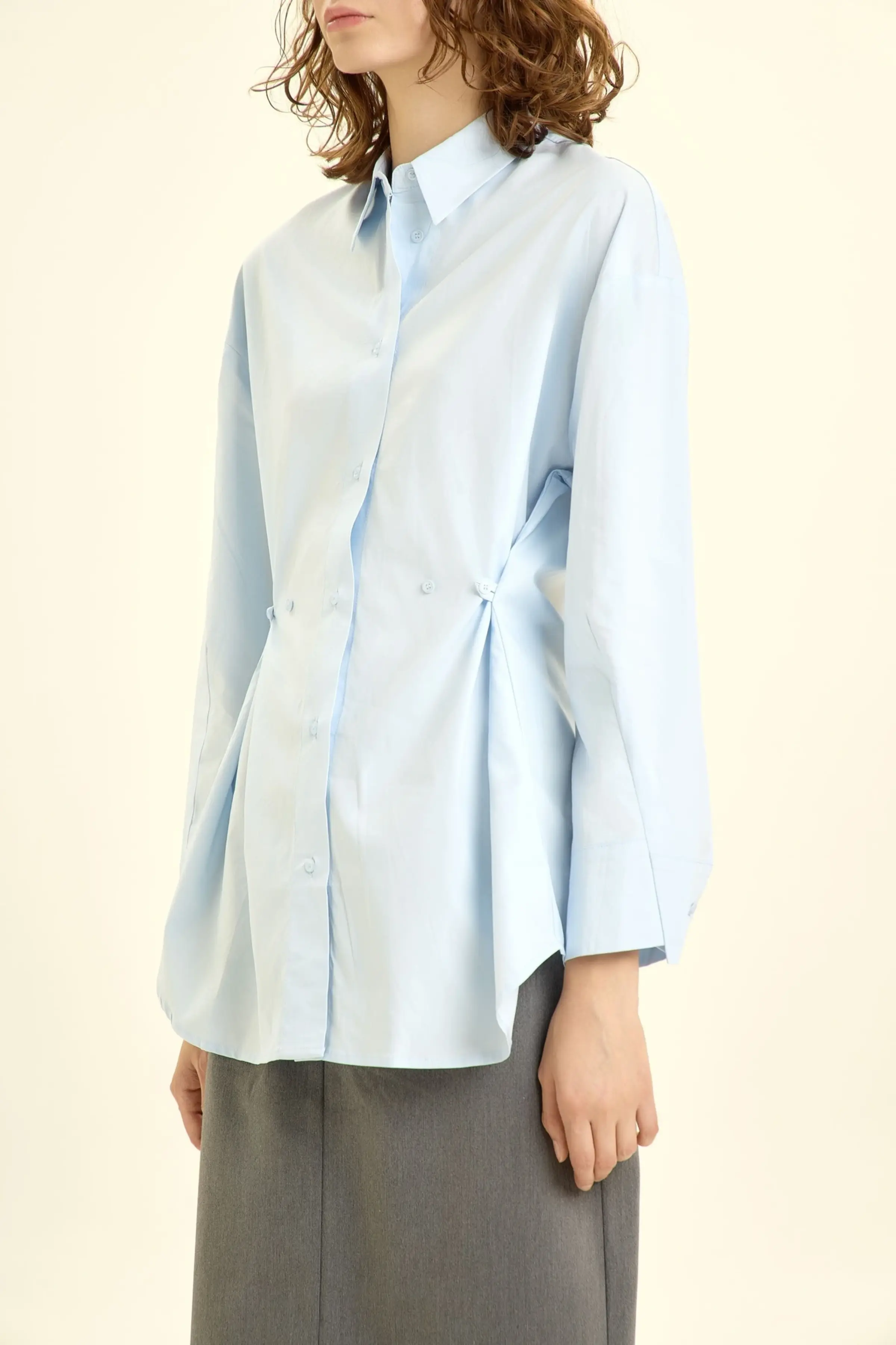 Рубашка голубой для женщин 46137-10 66