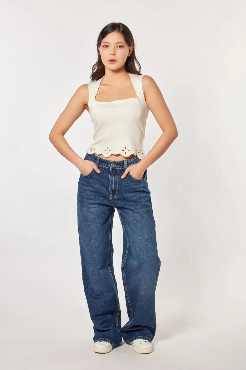 Топ белый для женщин 44222-4 46