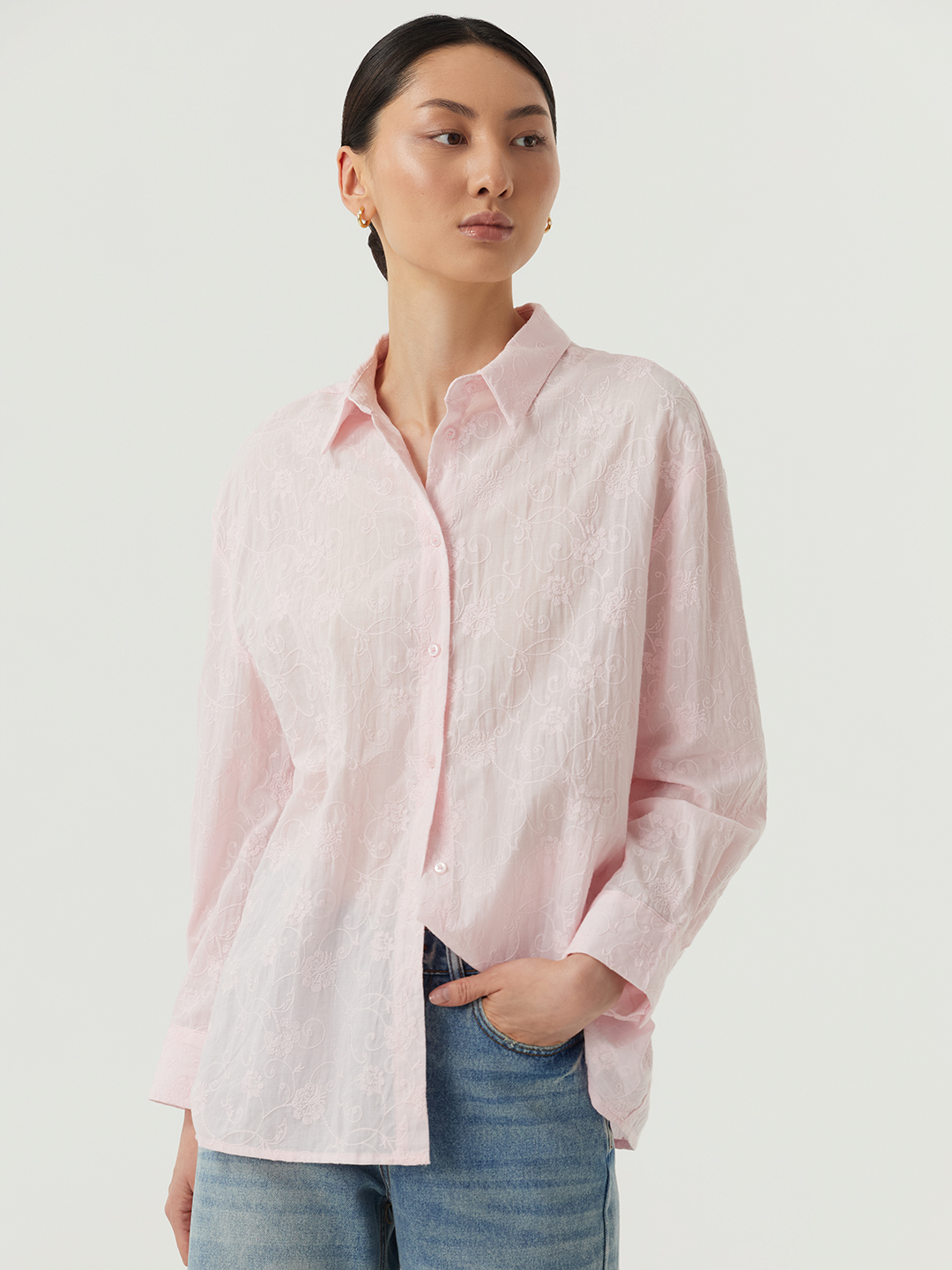 Рубашка розовый для женщин 48254-17 66