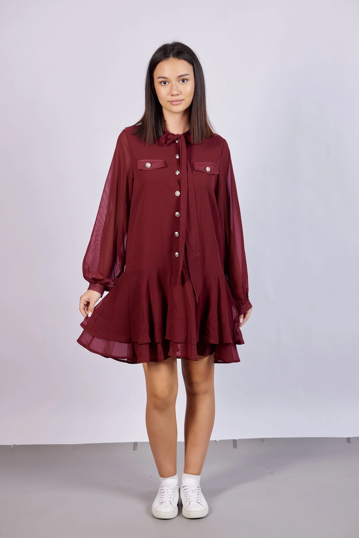 Платье бордовый для женщин 43170-67 54