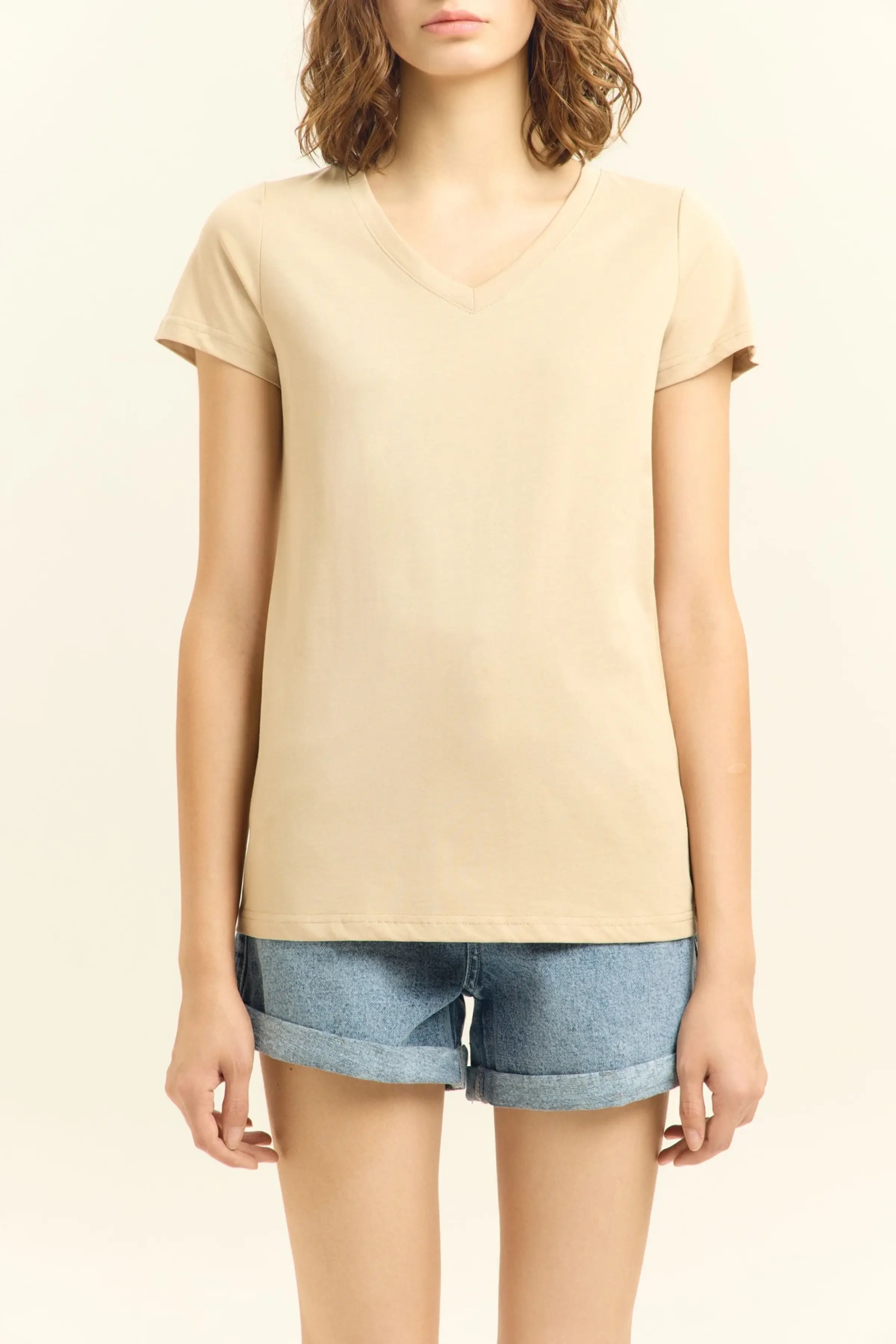 Футболка бежевый для женщин 45262-15 67