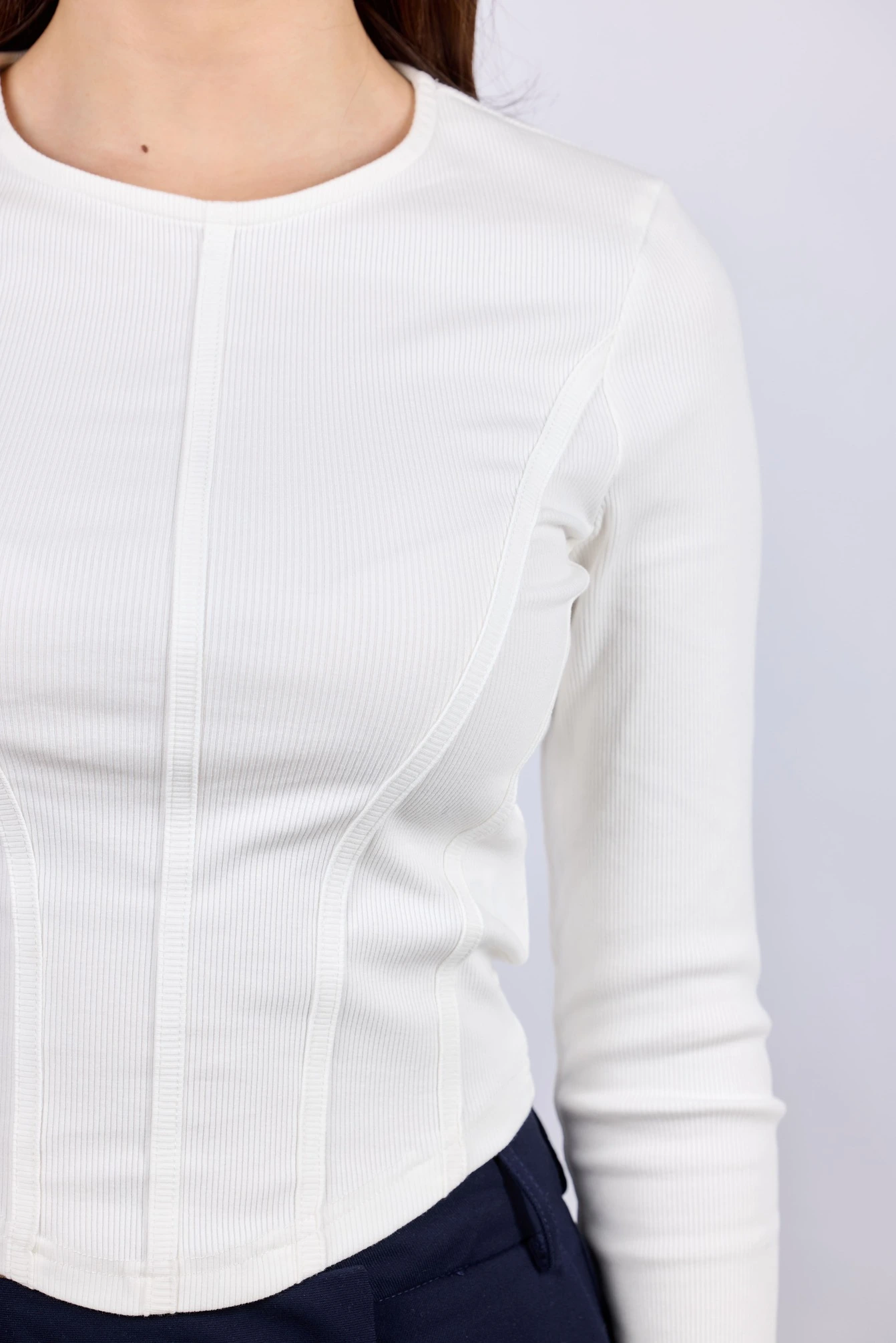 Лонгслив белый для женщин 43164-4 59