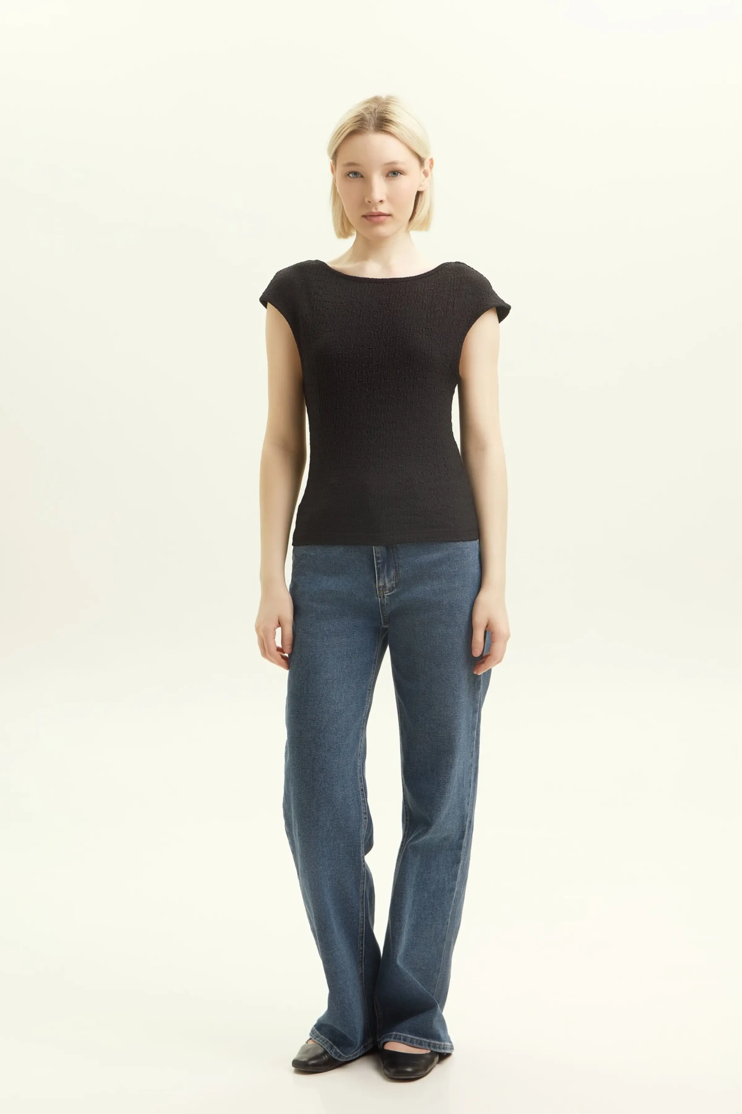 Топ черный для женщин 45168-1 46