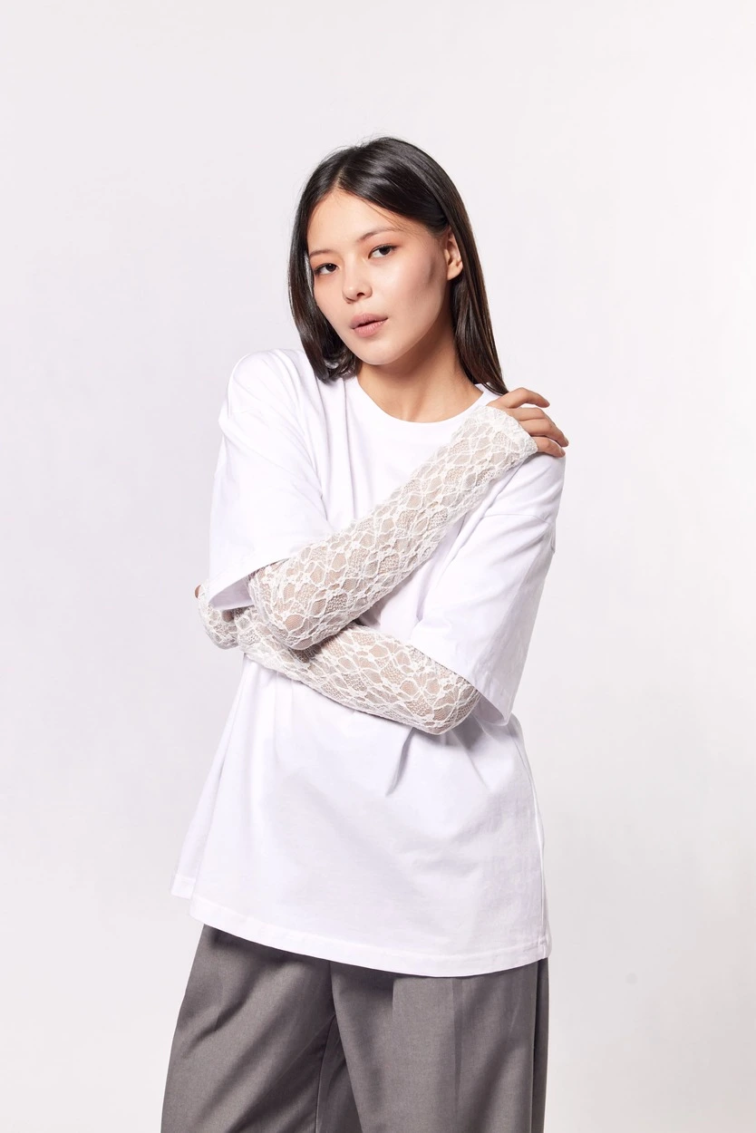 Лонгслив белый для женщин 44122-4 59