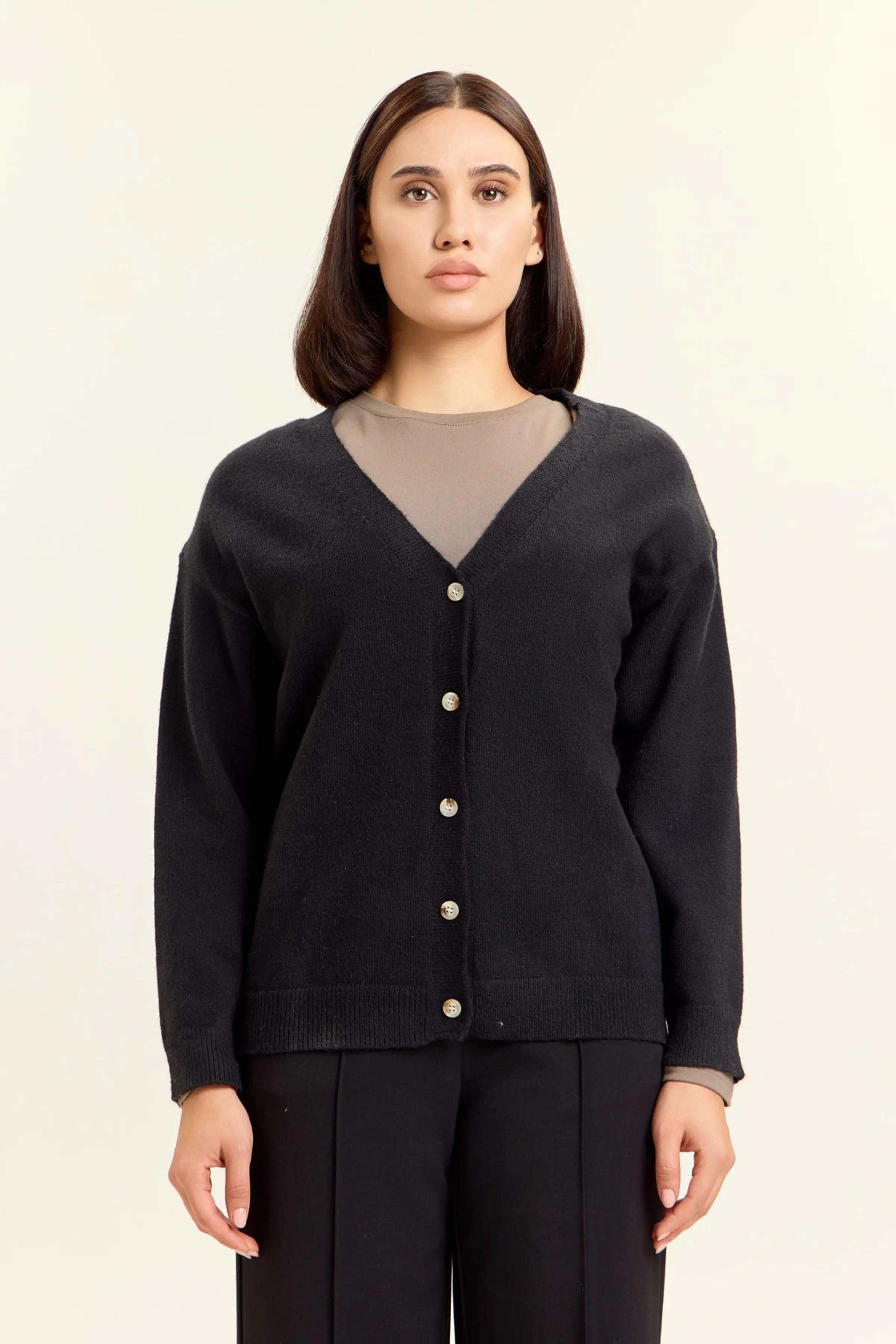 Кардиган черный для женщин 47296-1 50