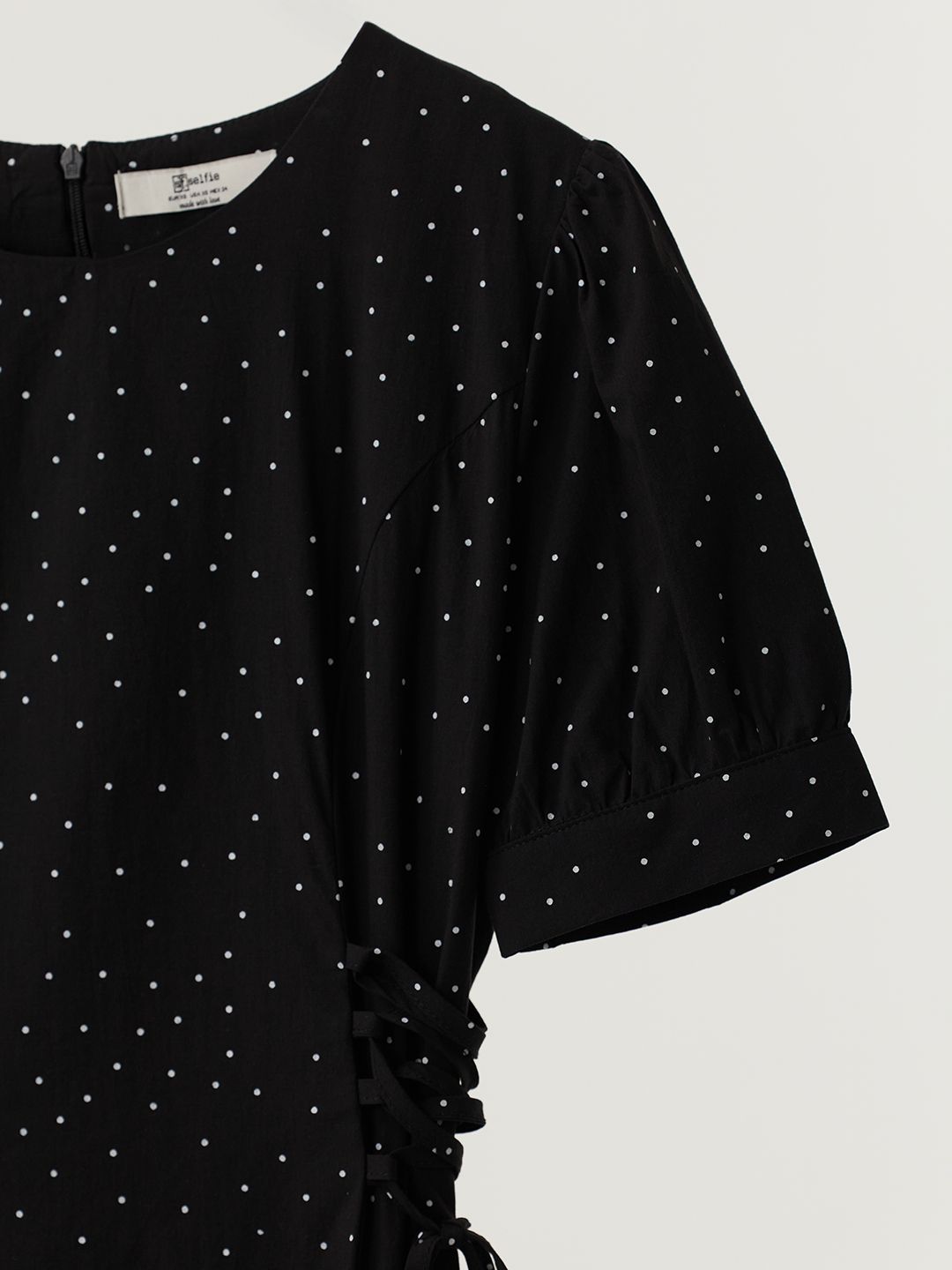 Платье черный в белый горошек  для женщин 48216-298 54