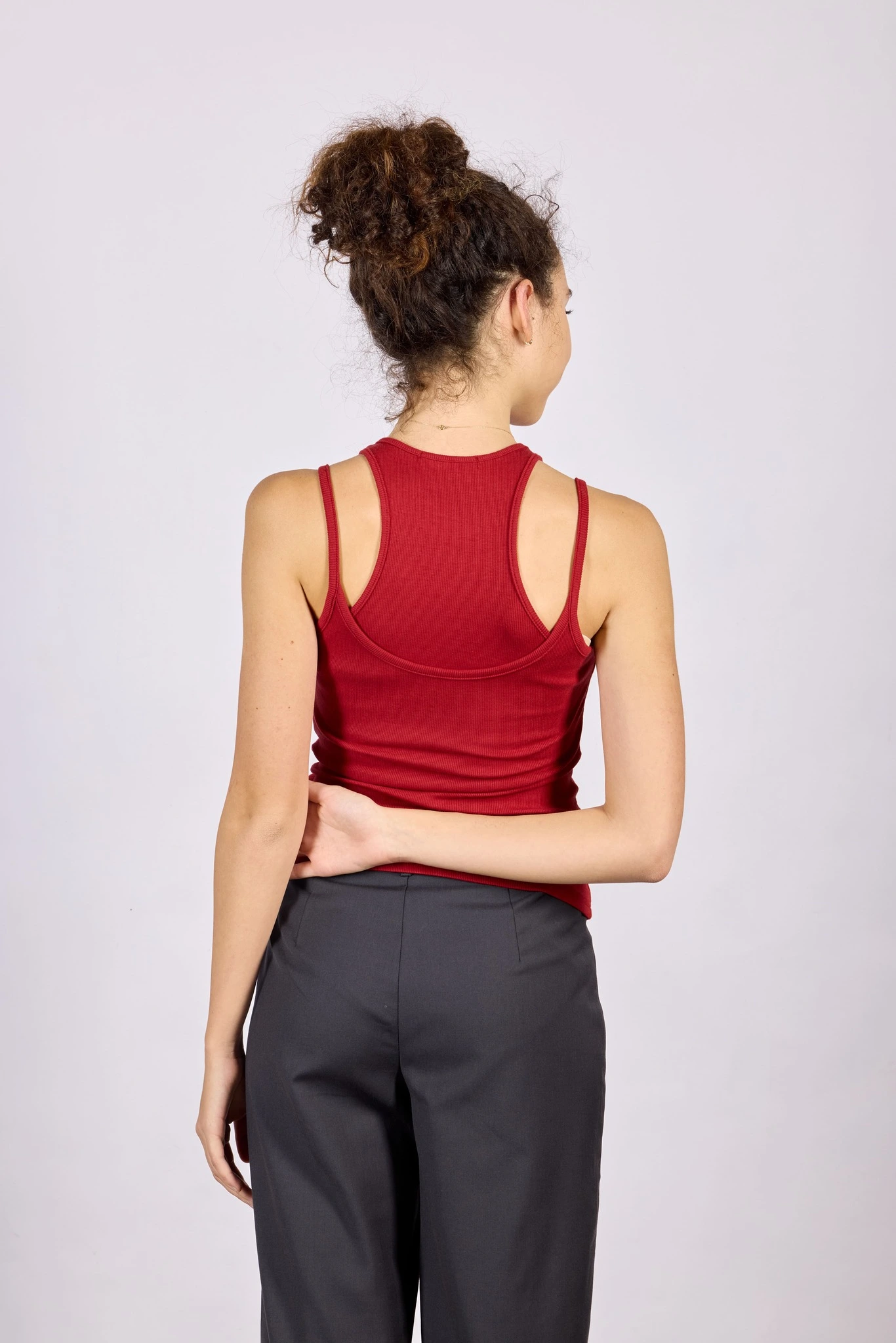 Топ бордовый для женщин 44263-67 46