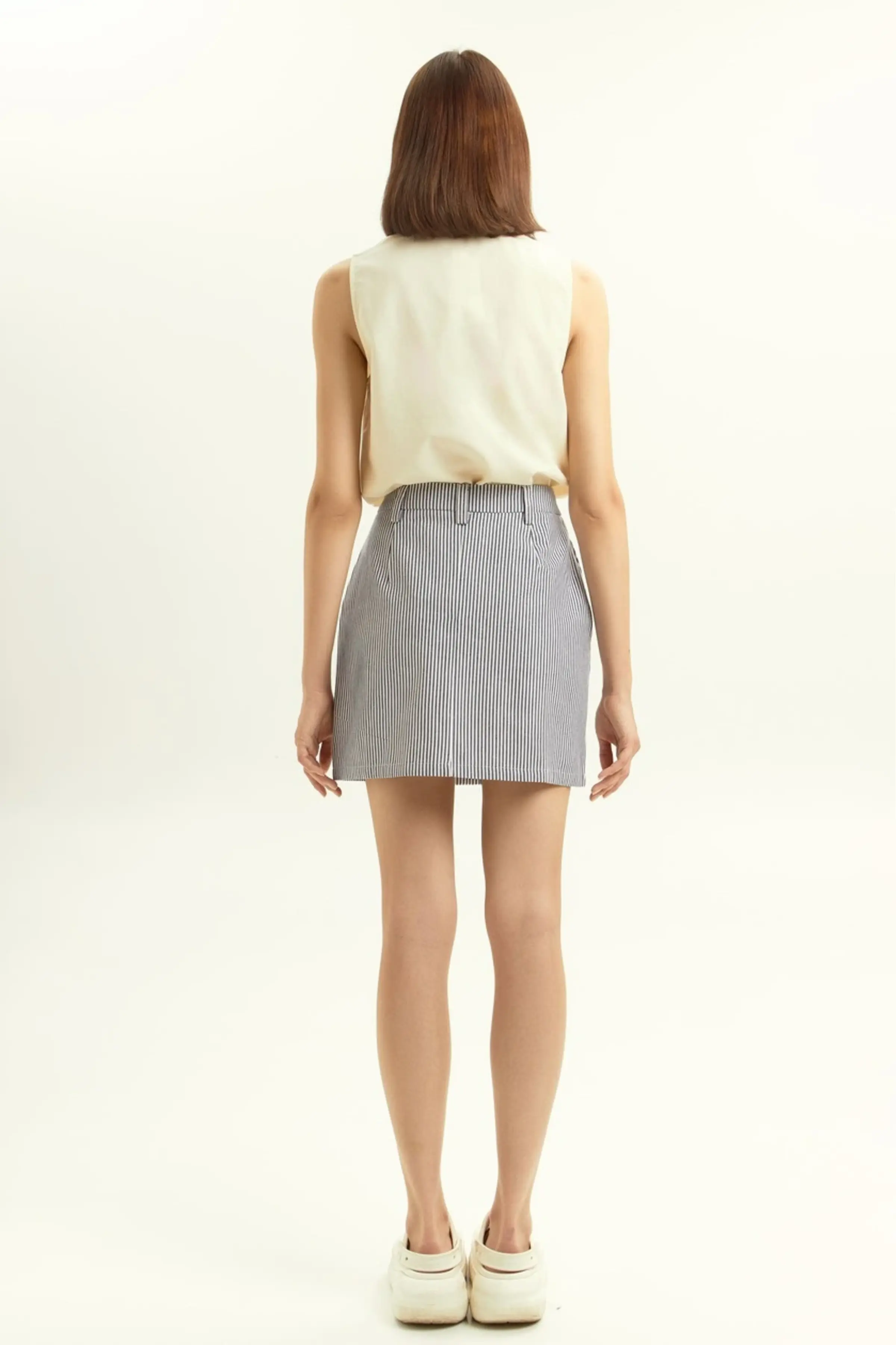 Юбка бело-синяя полоска для женщин 45191-48 52