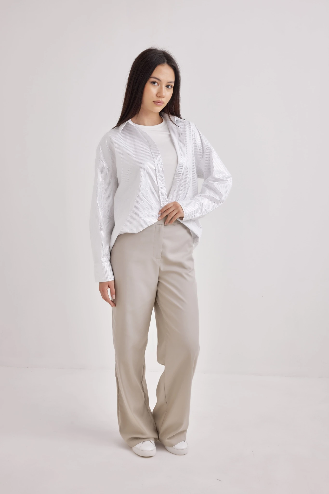 Брюки бежевый для женщин 42118-15 71