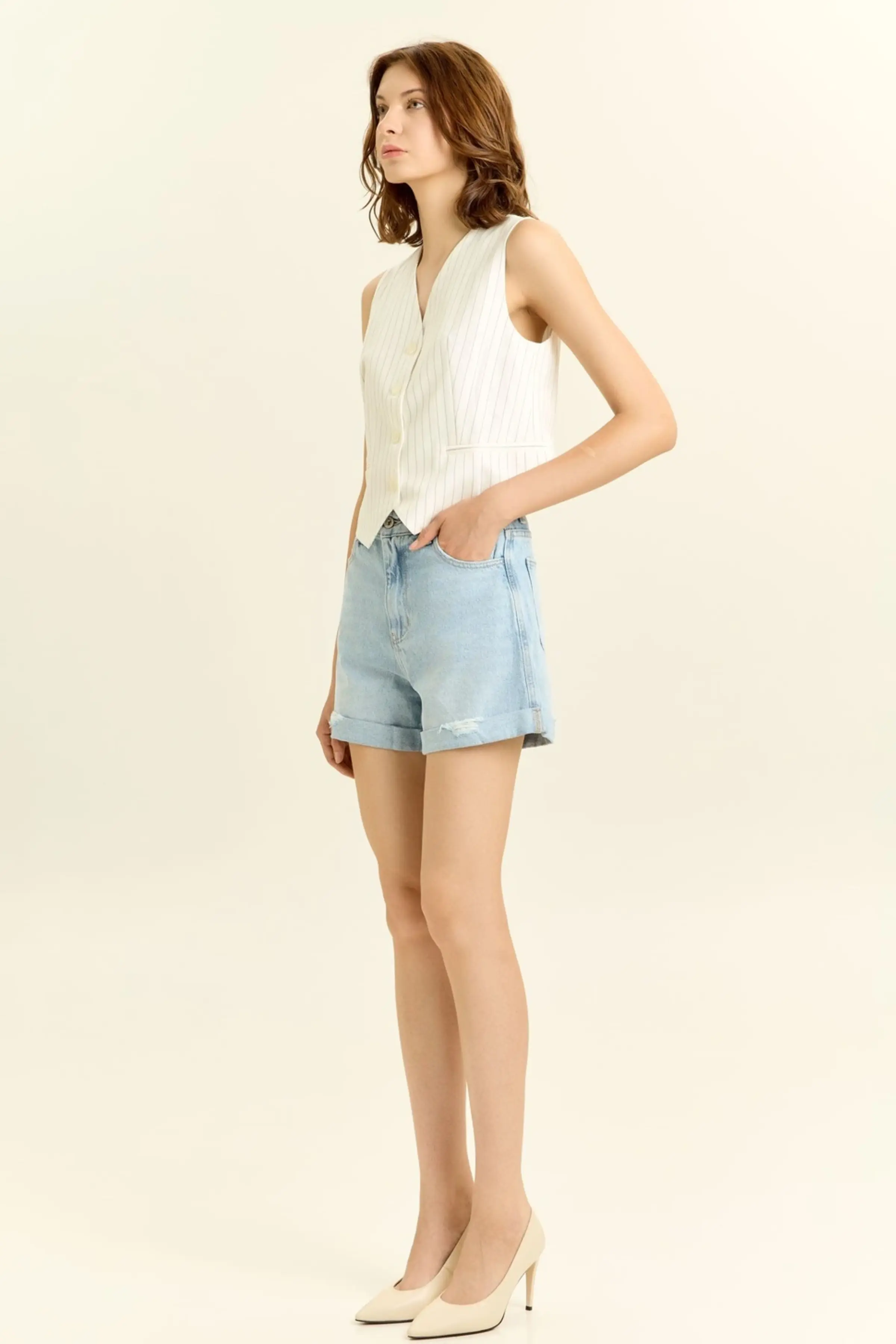 Шорты светло-голубой для женщин 45304-25 57