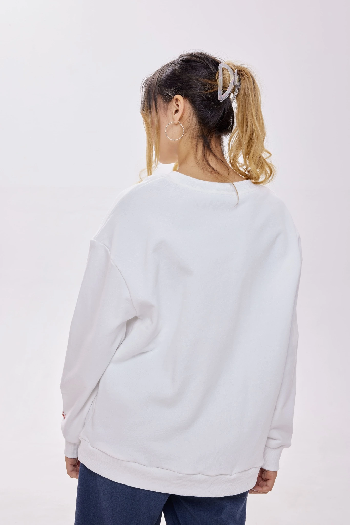 Толстовка бело-красный для женщин 40191-237 55